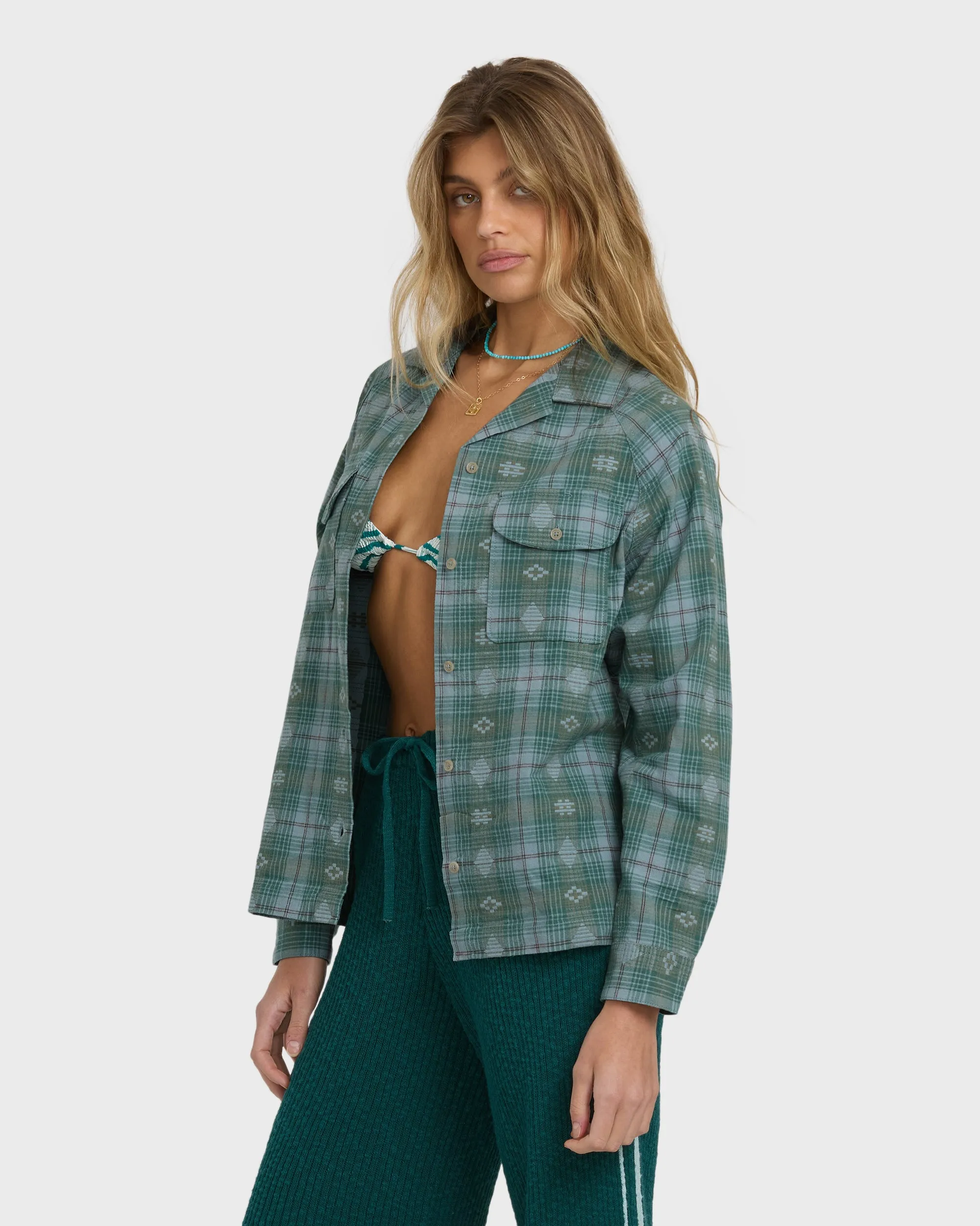 Coastal Breeze Long Sleeve Shirt - Mineral Blue sold by Billabong product image thumbnail 5