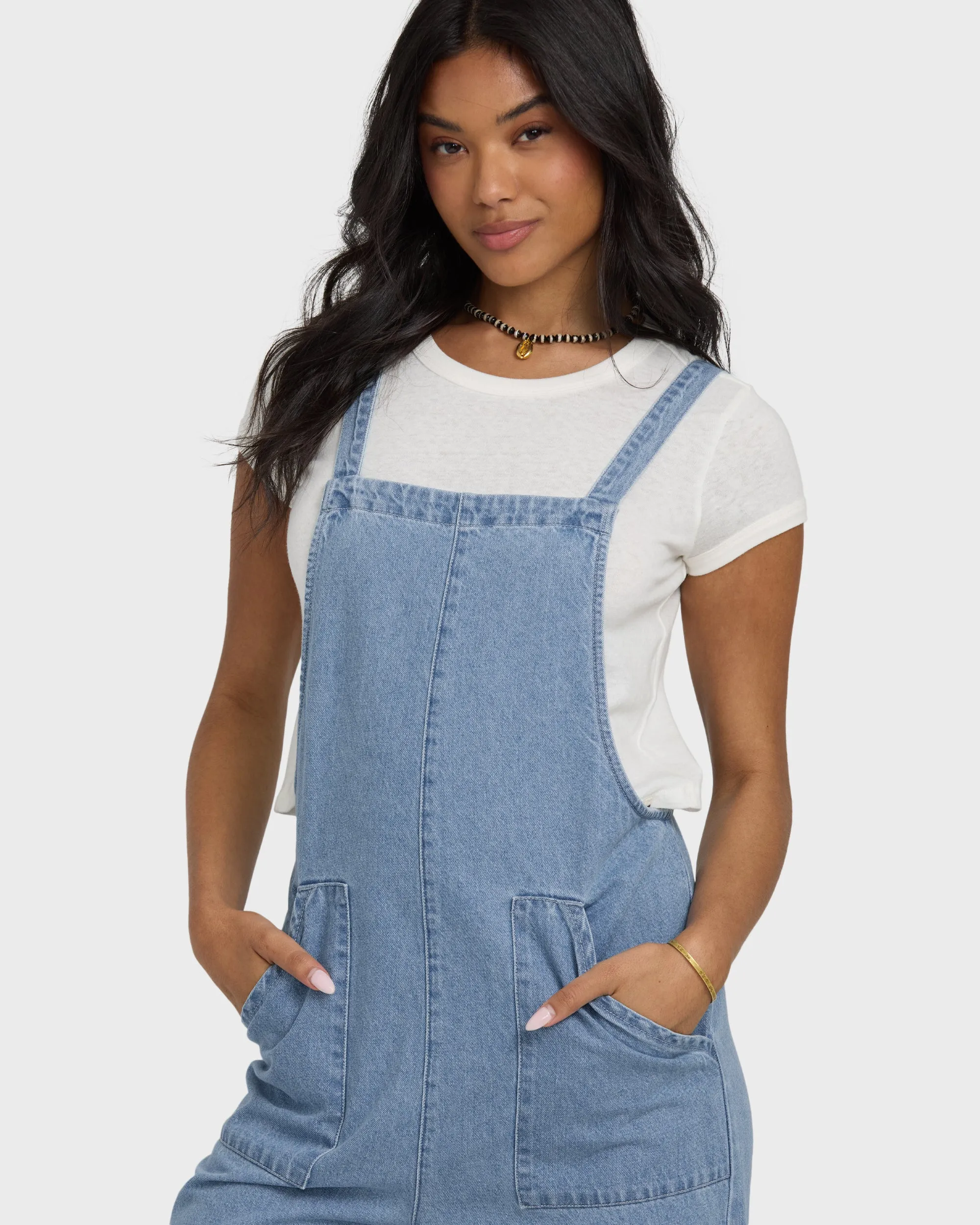 Pacific Time Denim Overall - Sea Blue sold by Billabong product image thumbnail 4