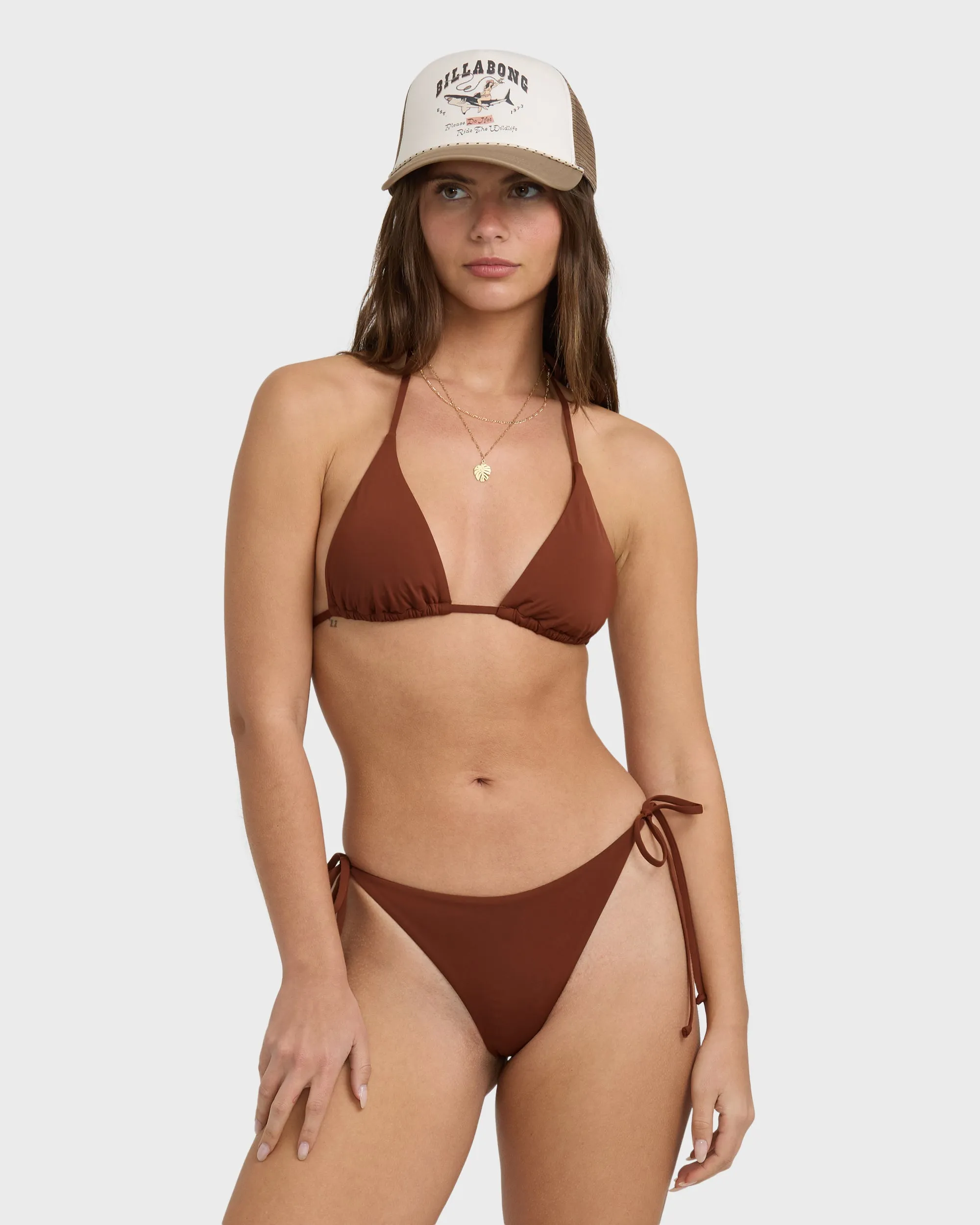 Sol Searcher Multi Triangle Bikini Top - Cowhide sold by Billabong