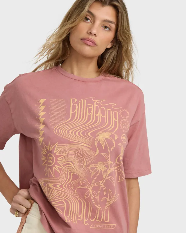 Surf Coalition Short Sleeve T-Shirt - Dark Coral sold by Billabong