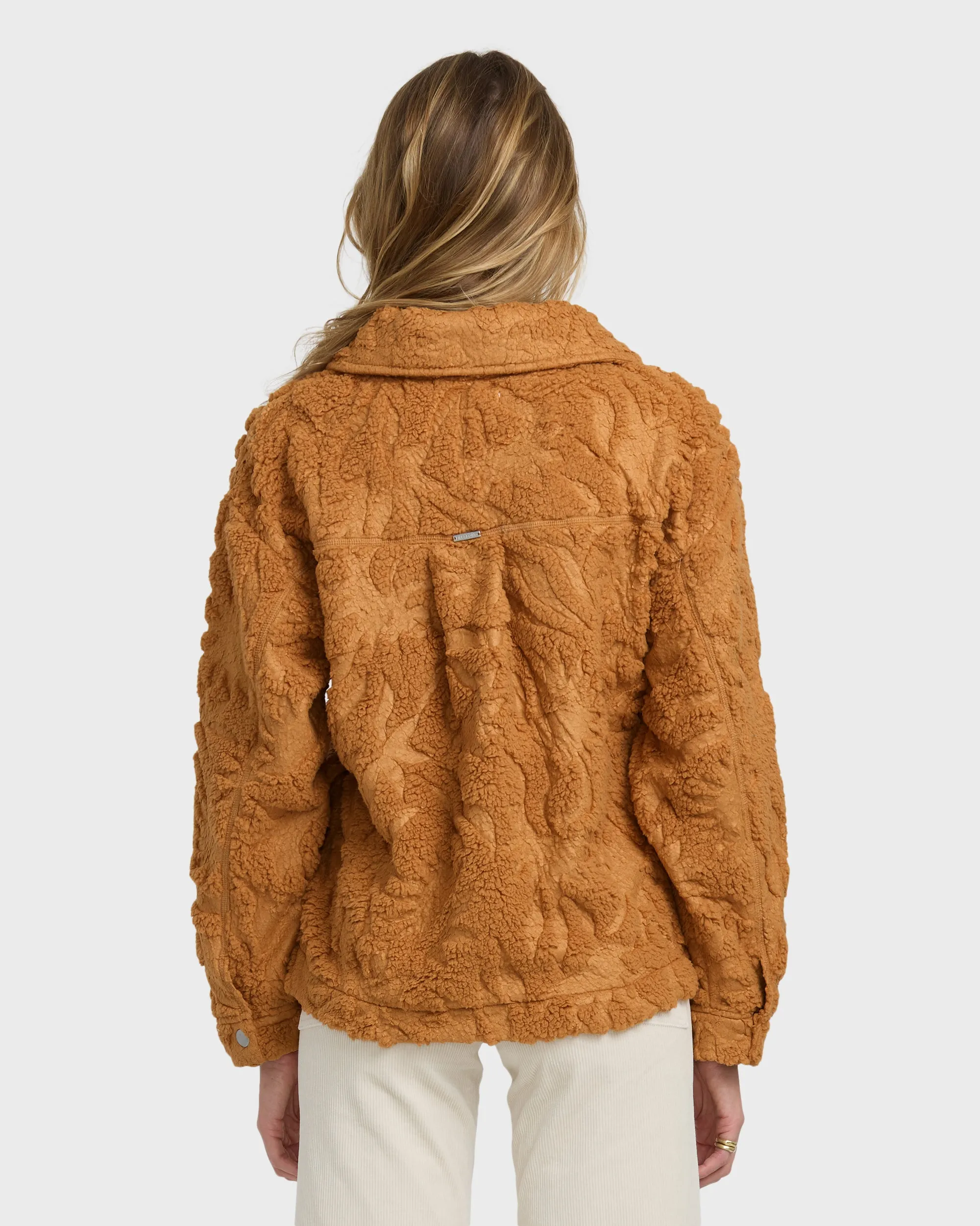 Sundown Sherpa Shacket - Camel sold by Billabong product image thumbnail 5