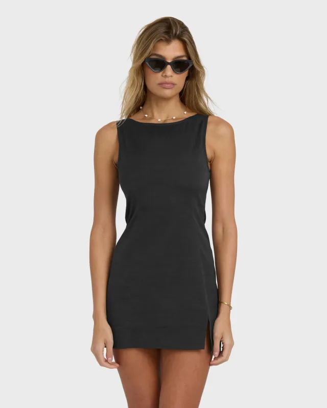 Your Time Dress - Black Sands sold by Billabong