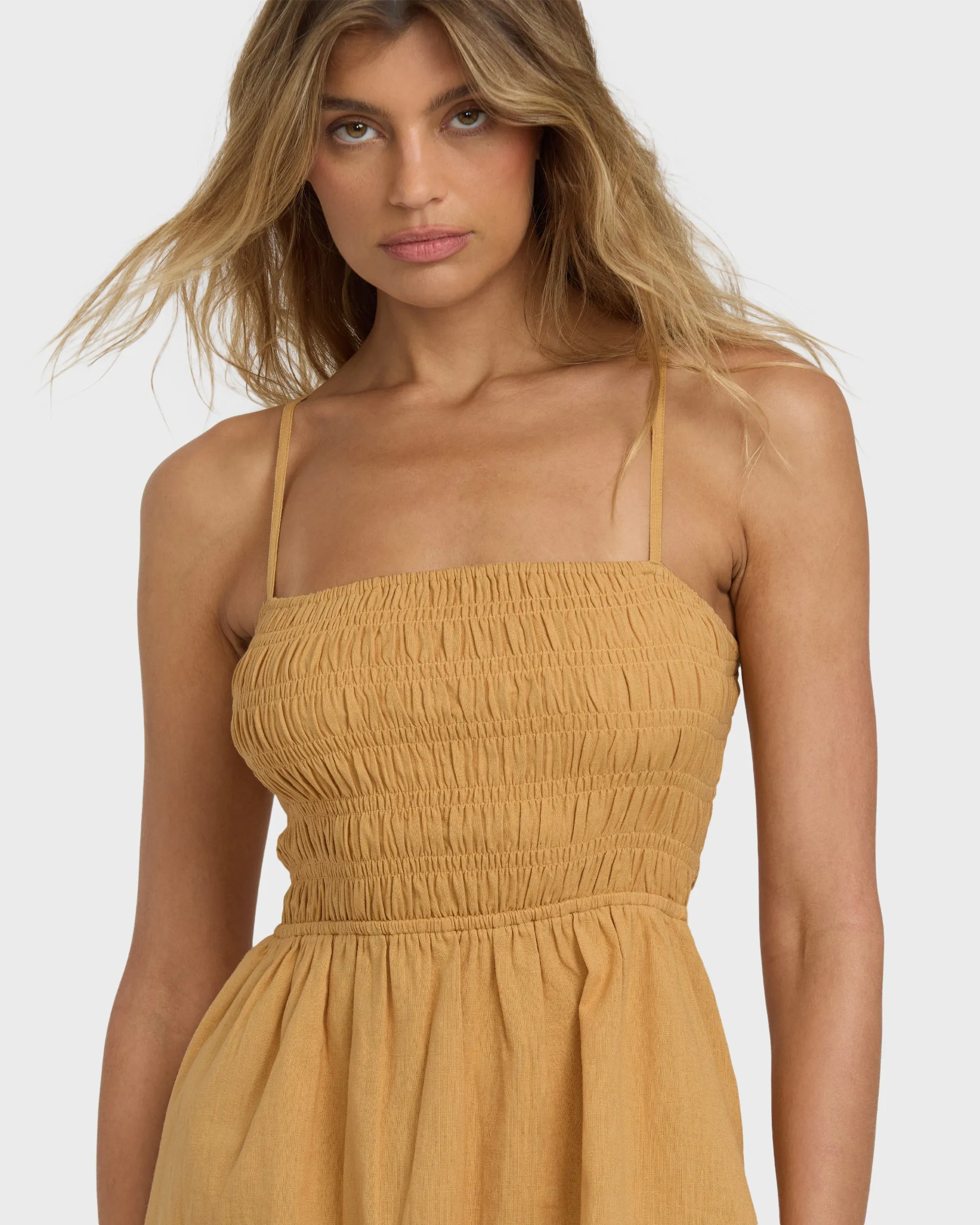 Suns Out Mini Dress - Dijon sold by Billabong product image thumbnail 3
