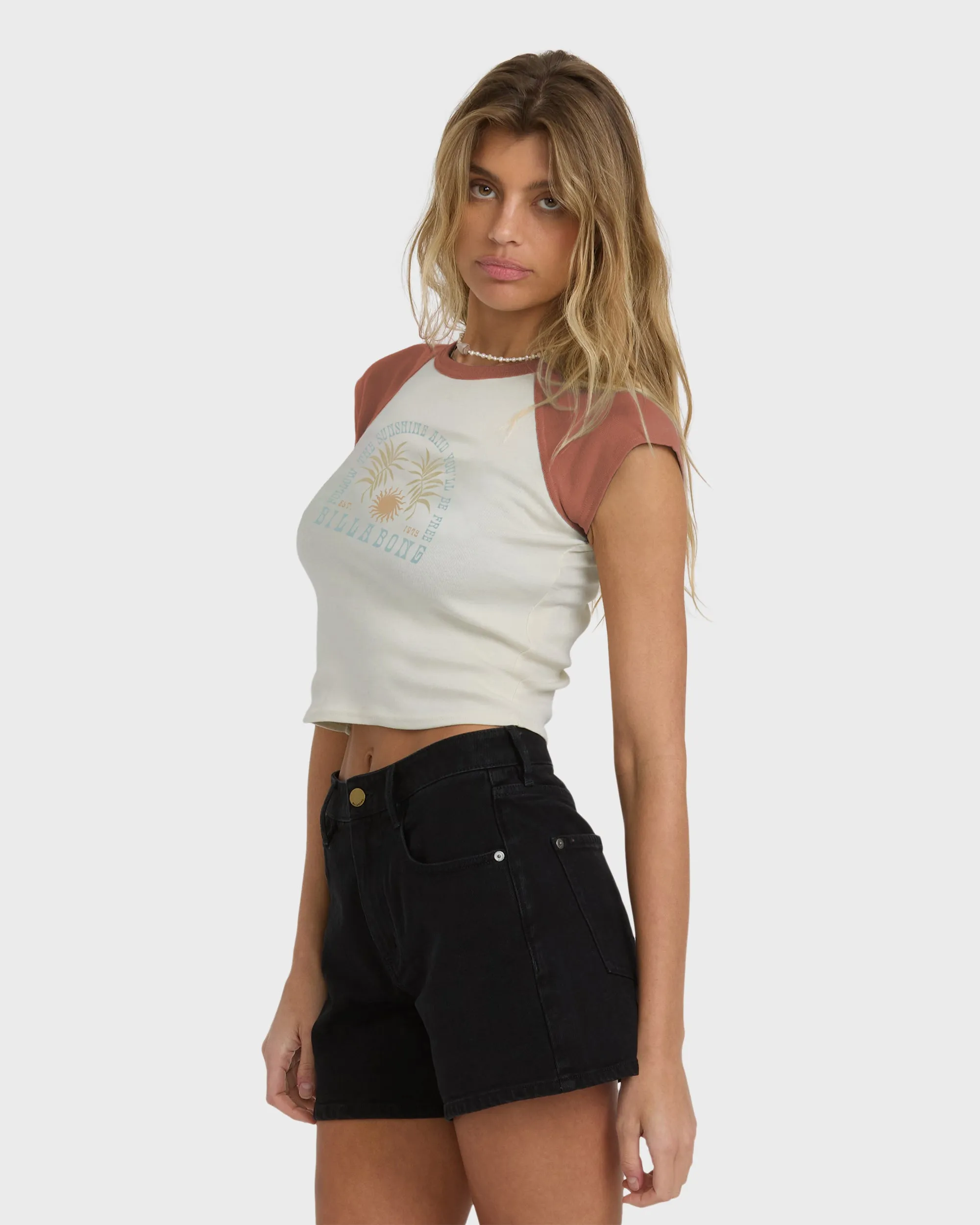 Forever Had Short Sleeve Raglan Tee - Sedona sold by Billabong product image thumbnail 4