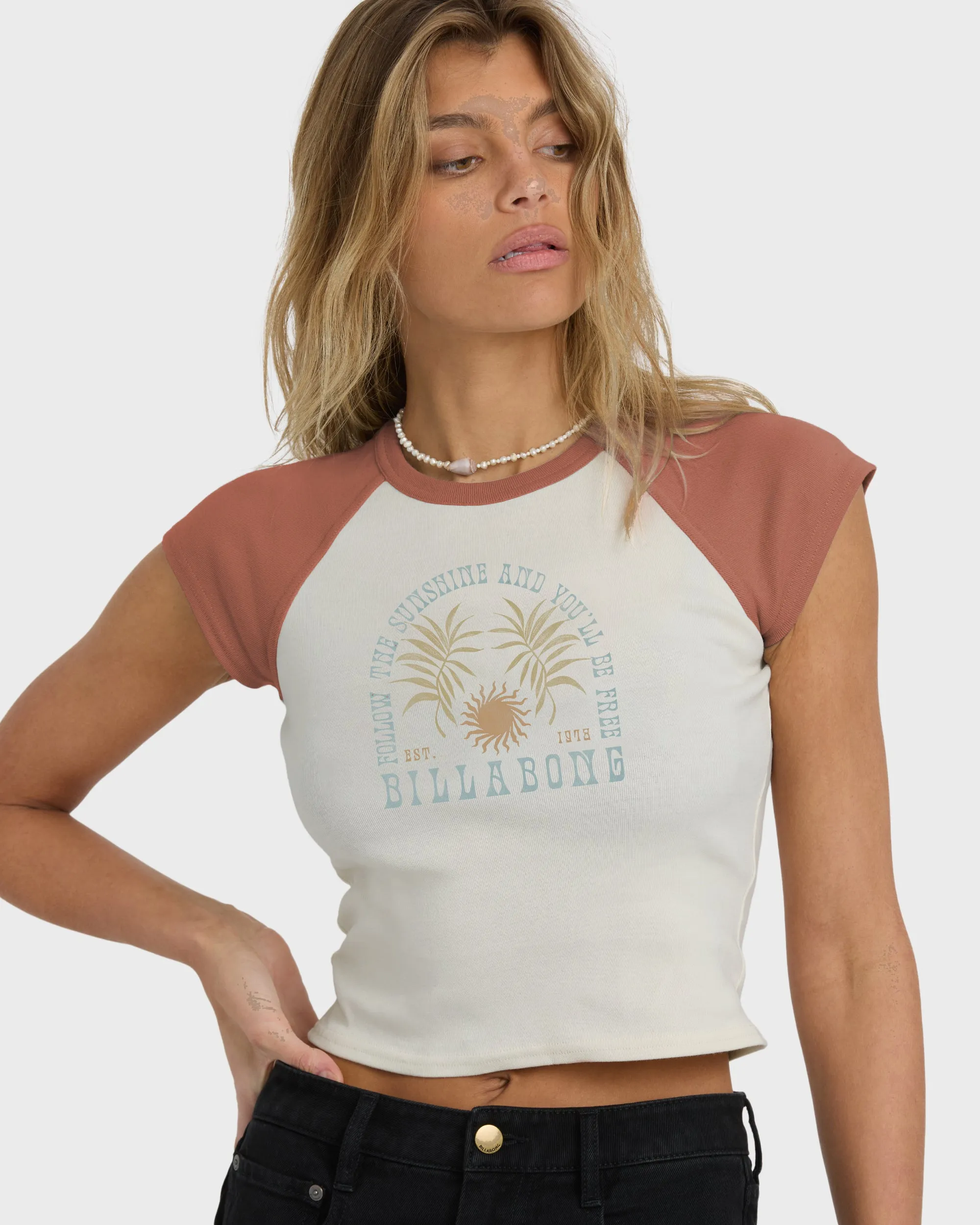 Forever Had Short Sleeve Raglan Tee - Sedona sold by Billabong product image thumbnail 2