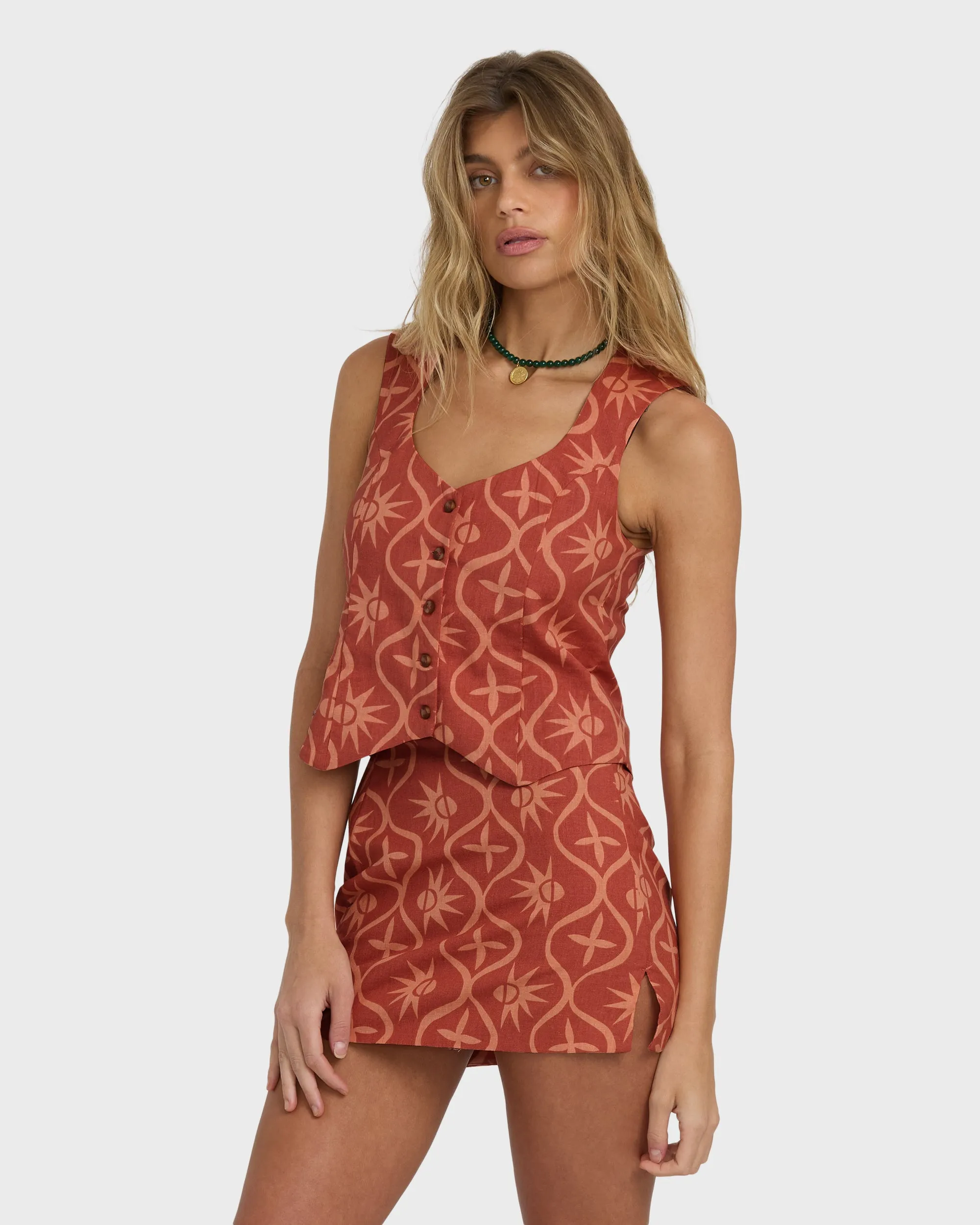 Sunny Waves Vest - Dark Coral sold by Billabong product image thumbnail 5