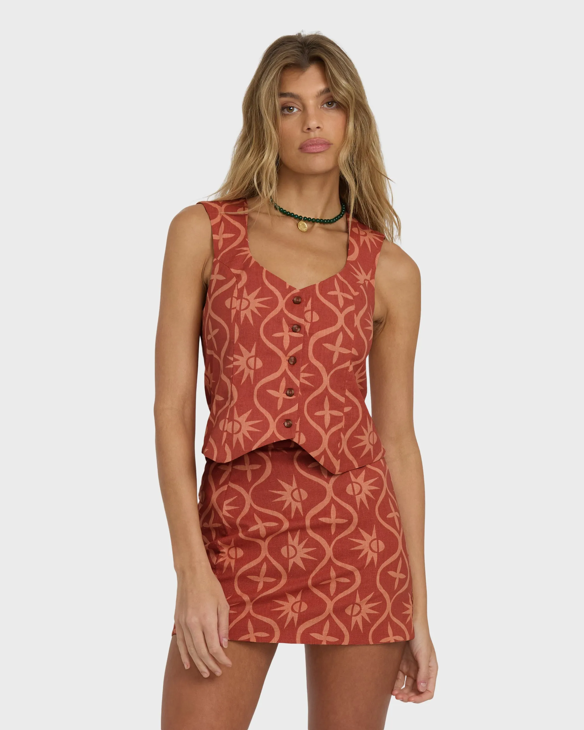 Sunny Waves Vest - Dark Coral sold by Billabong product image thumbnail 3