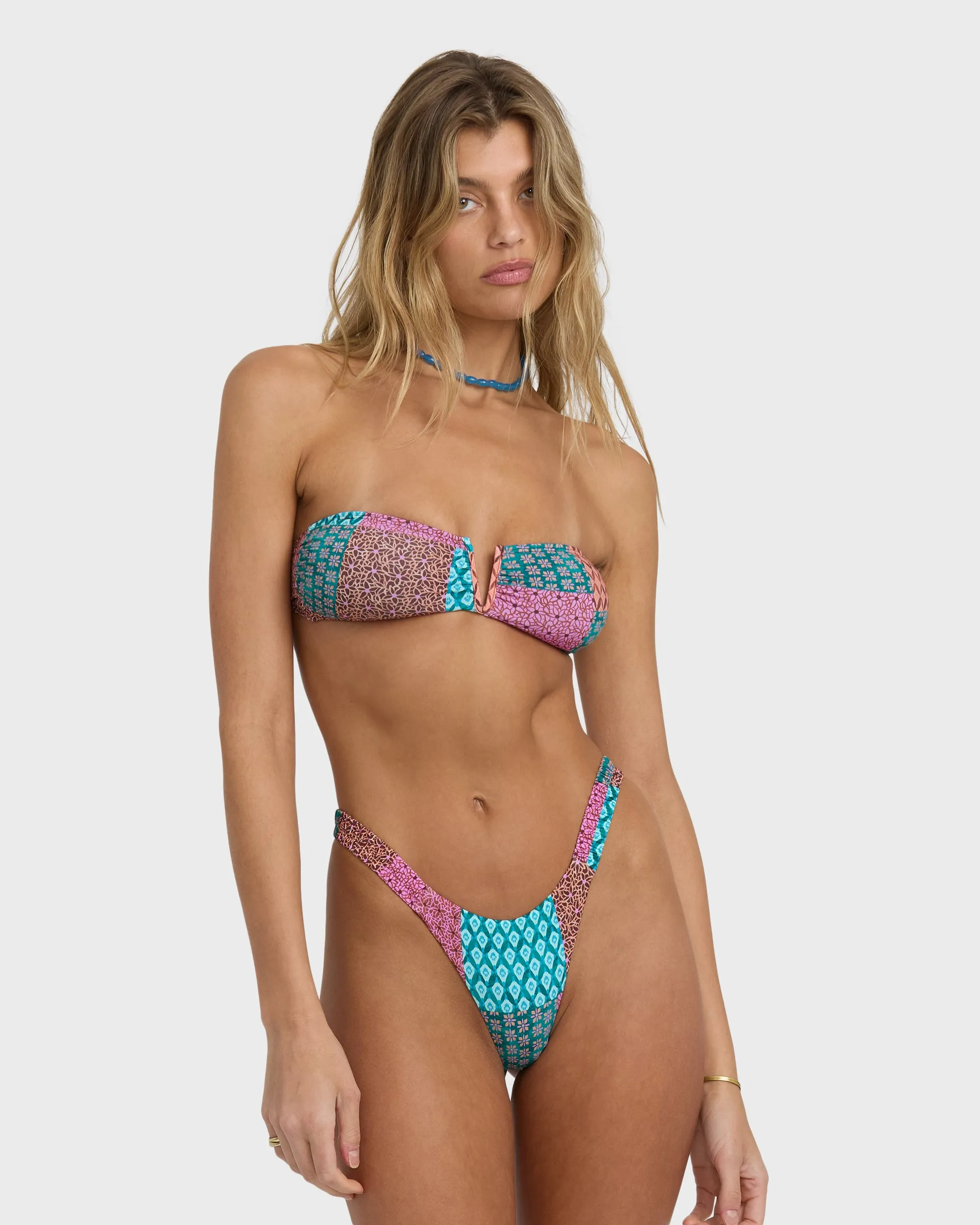 Patch It Up Sunni Scrunch Bikini Bottom - Multi sold by Billabong product image thumbnail 2
