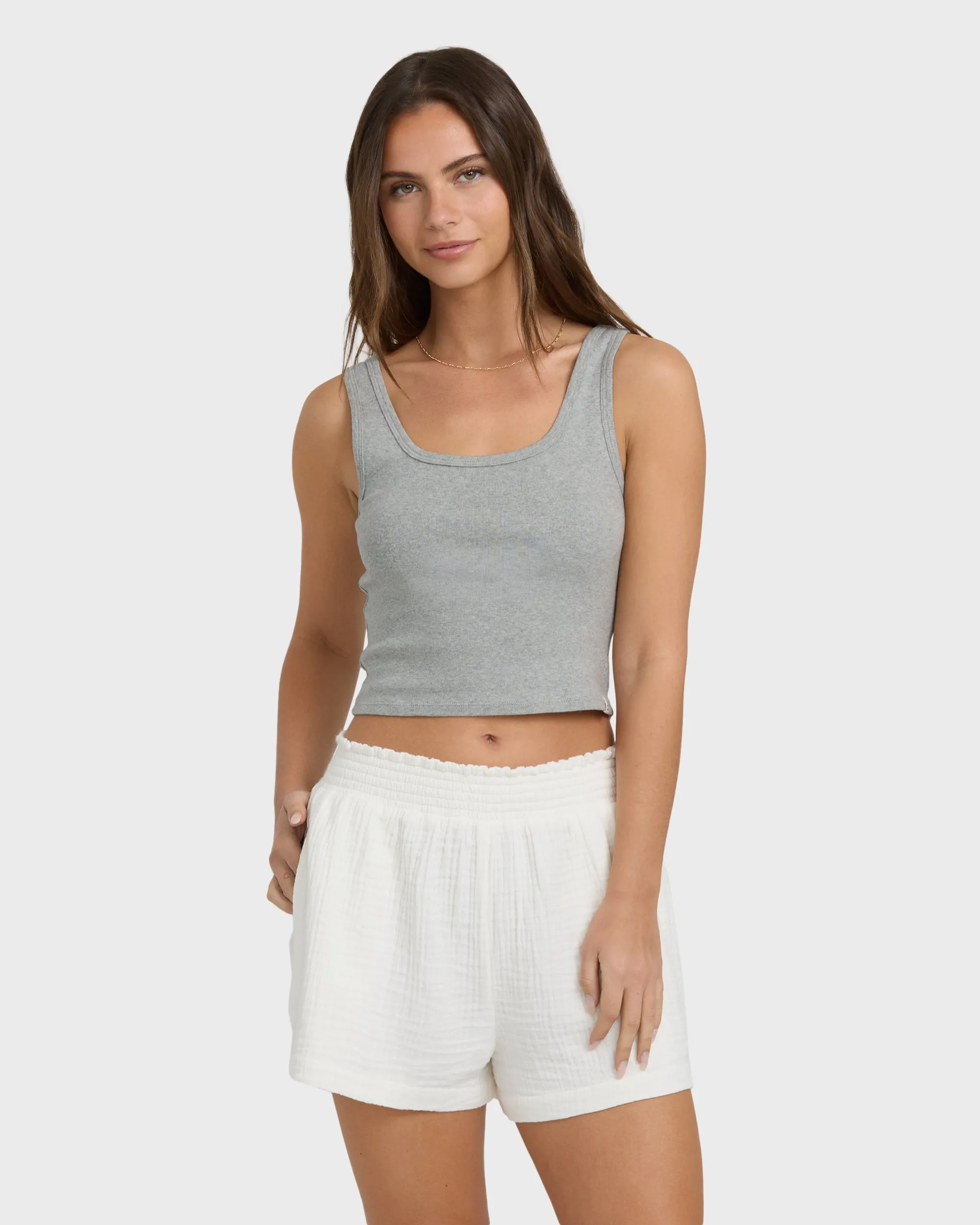 Goddess Knit Tank - Heather Grey sold by Billabong