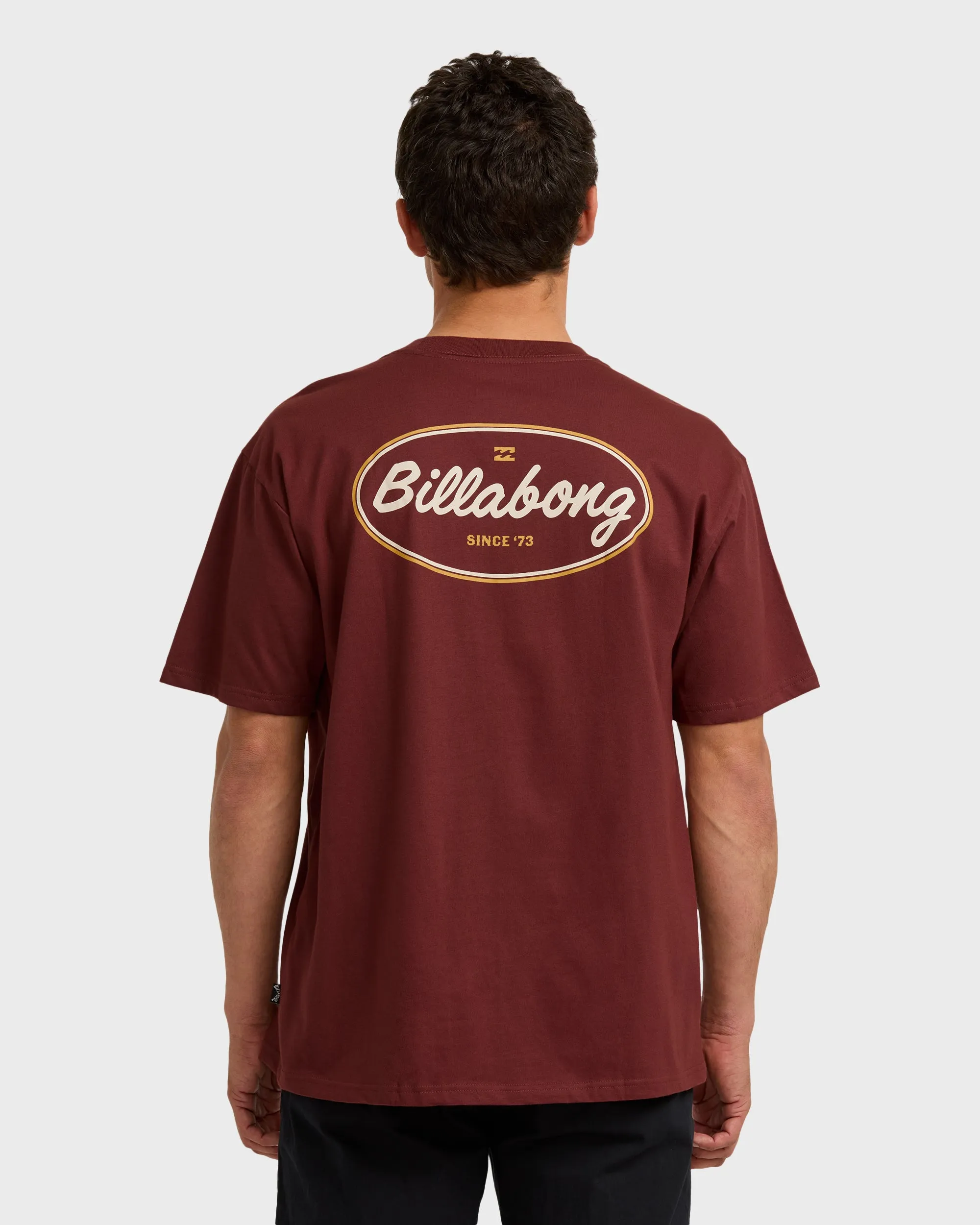 Walled Regular Short Sleeve T-Shirt - Plum sold by Billabong product image thumbnail 2