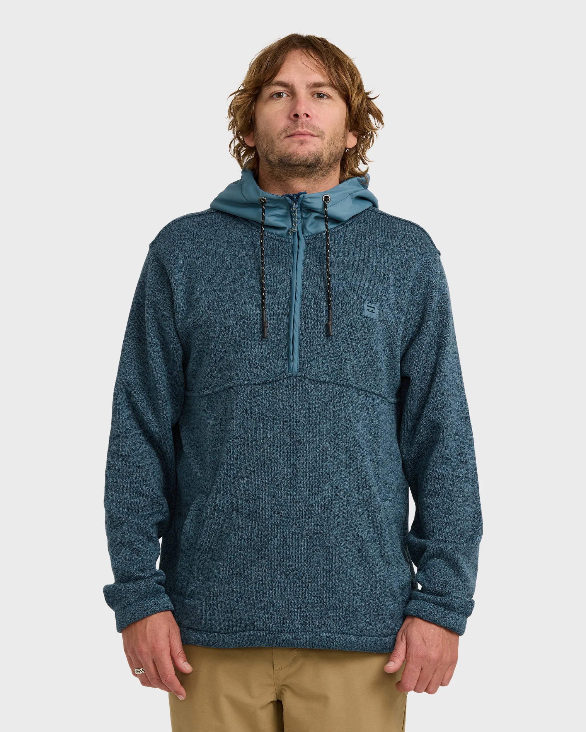 A/Div Boundary Hooded Half-Zip Pullover - Real Teal sold by Billabong