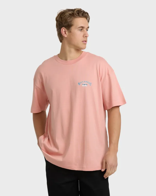 Heritage Arch OG Short Sleeve T-Shirt - Peach sold by Billabong