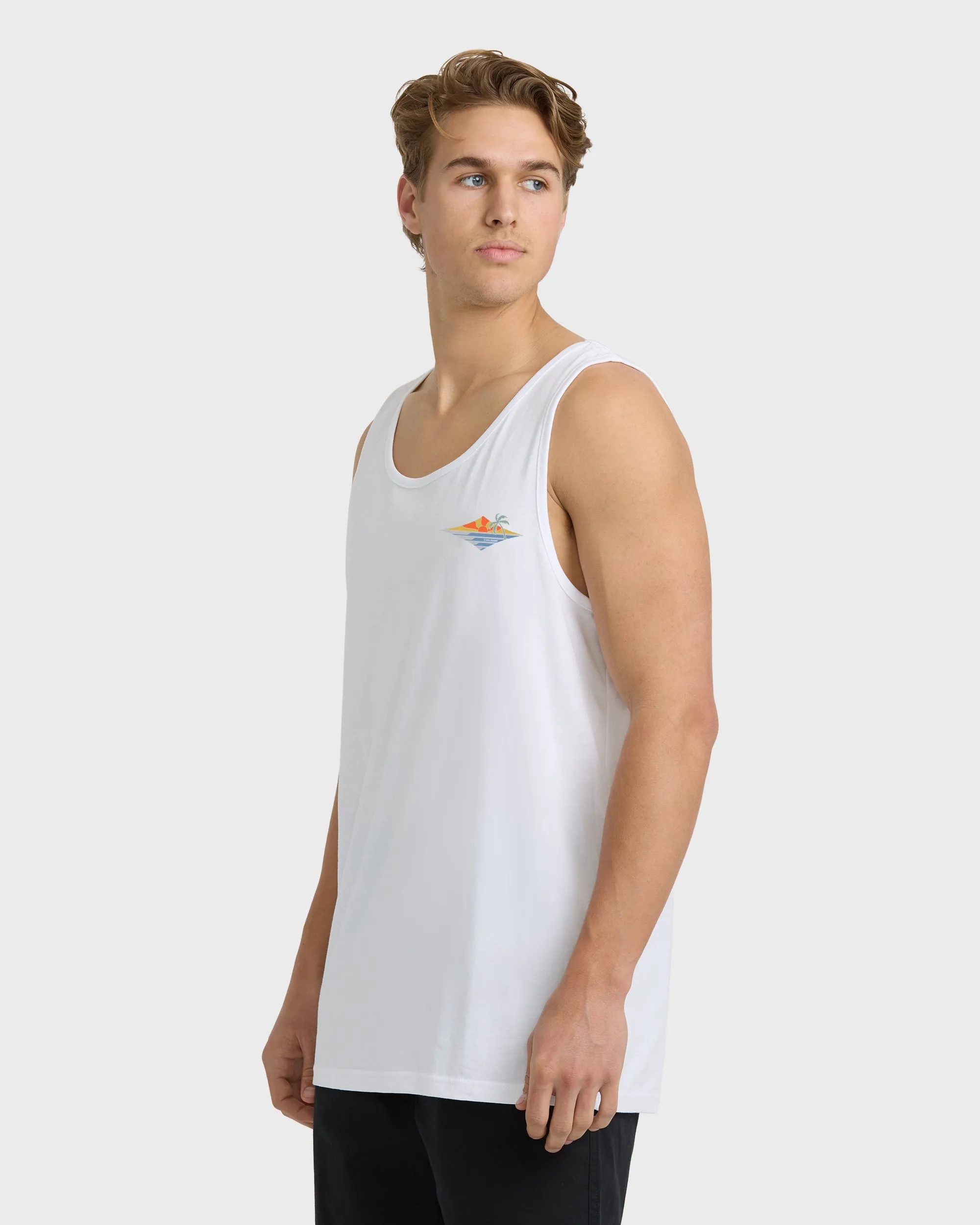 Point Of View Premium Tank - White sold by Billabong product image thumbnail 3