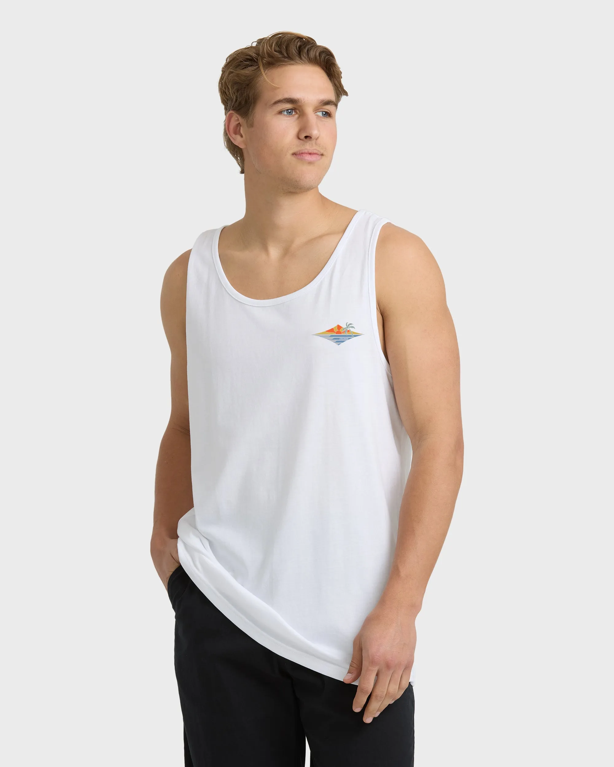Point Of View Premium Tank - White sold by Billabong