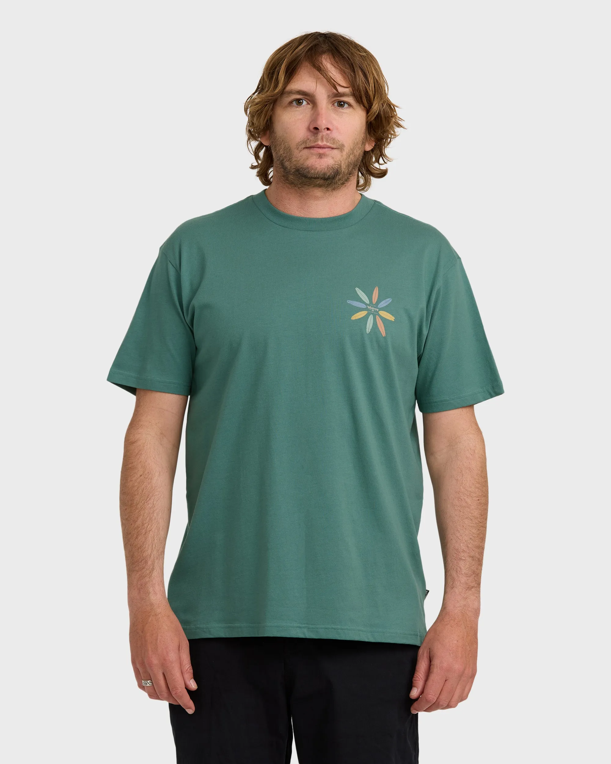 Quiver Premium Short Sleeve T-Shirt - Sage Green sold by Billabong