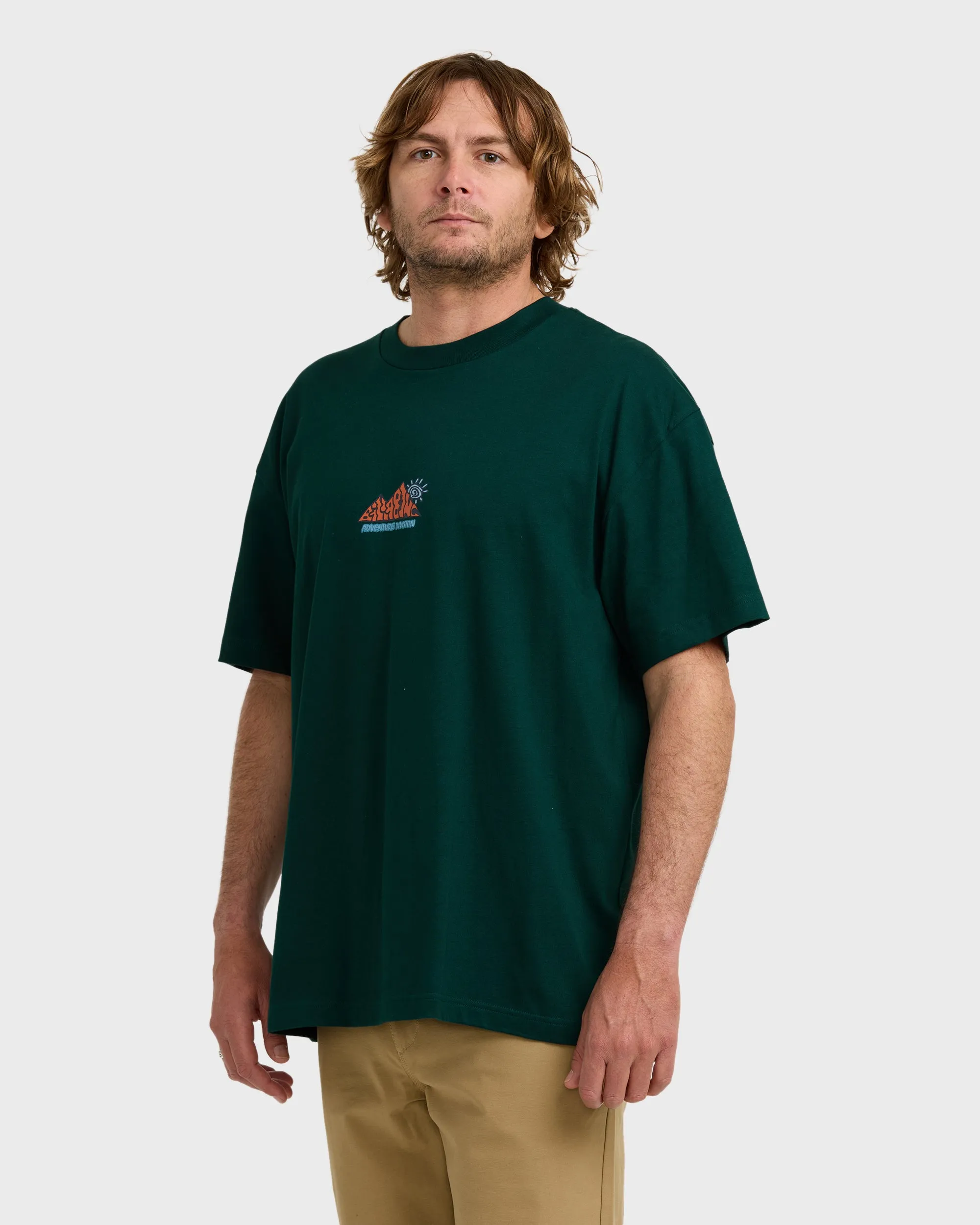 A/Div Reach The Peak OG Short Sleeve T-Shirt - Spruce Green sold by Billabong product image thumbnail 3