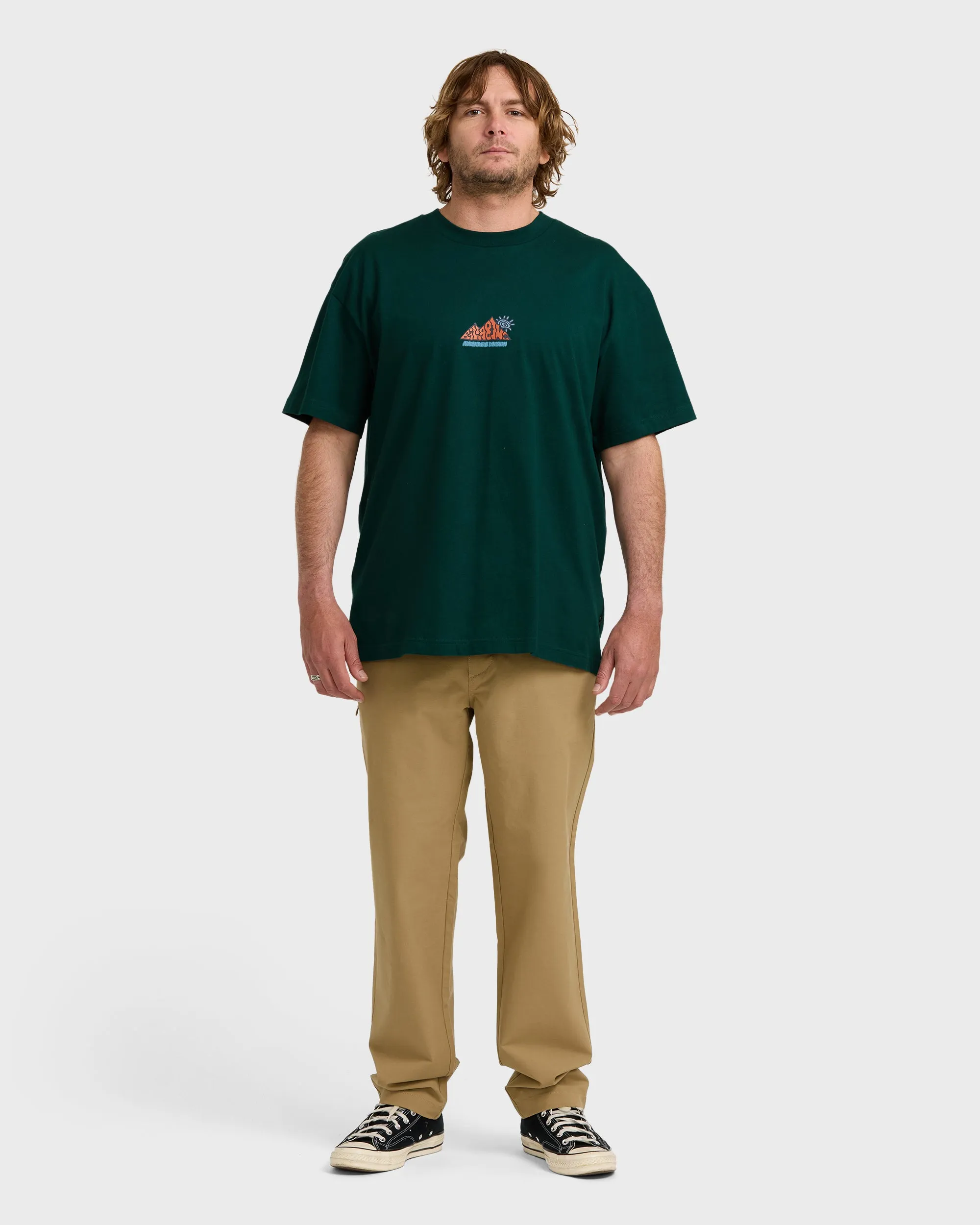 A/Div Reach The Peak OG Short Sleeve T-Shirt - Spruce Green sold by Billabong product image thumbnail 4