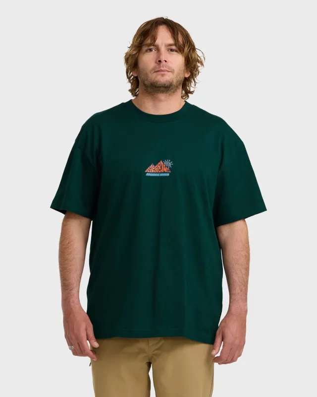 A/Div Reach The Peak OG Short Sleeve T-Shirt - Spruce Green sold by Billabong