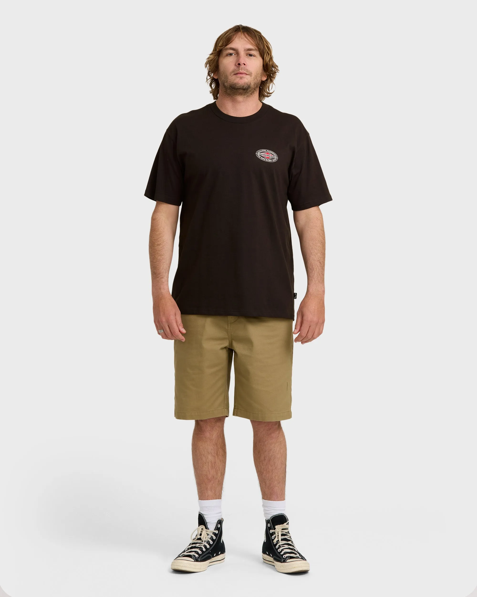 Rotor Diamond Regular Short Sleeve T-Shirt - Black Red sold by Billabong product image thumbnail 4