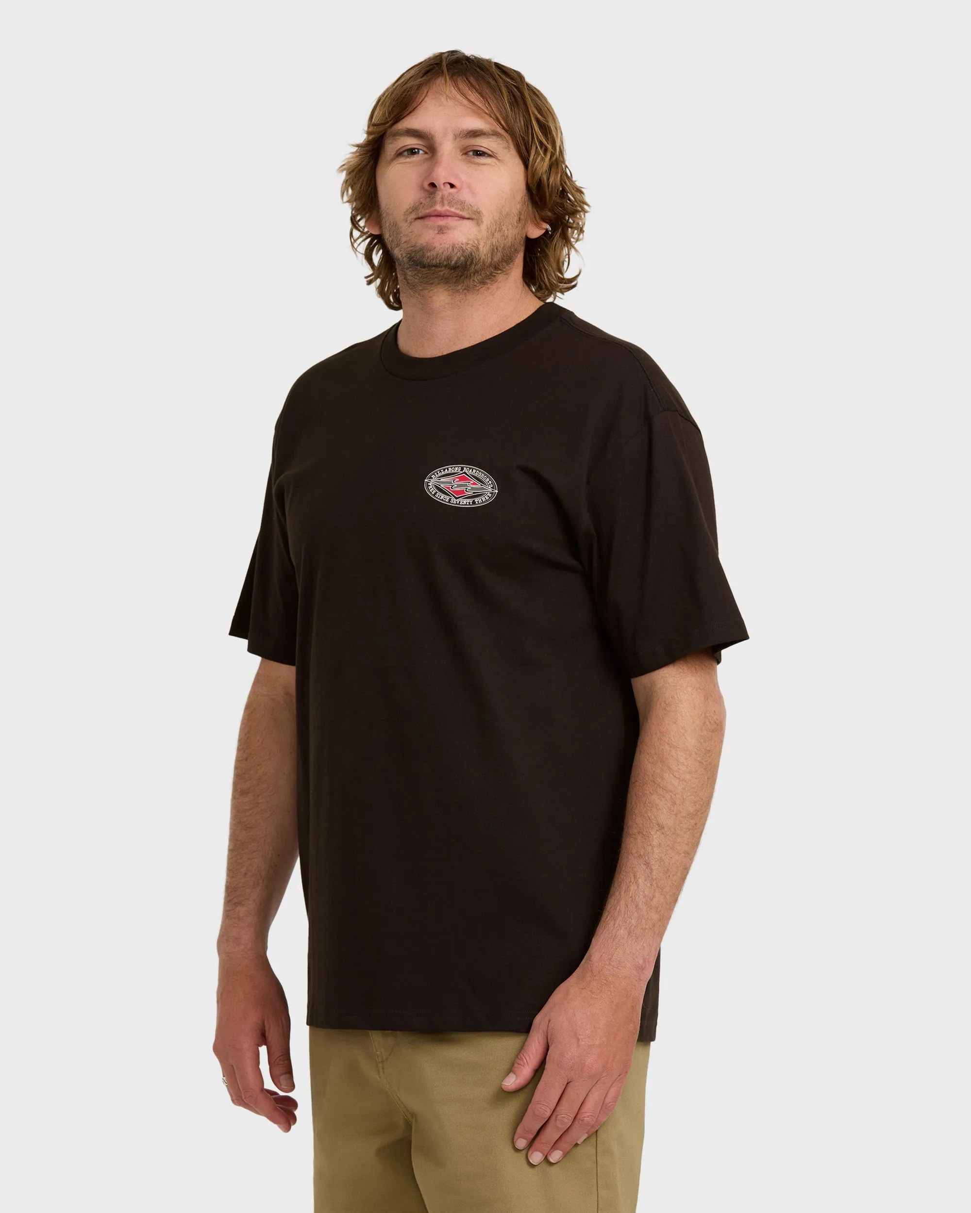 Rotor Diamond Regular Short Sleeve T-Shirt - Black Red sold by Billabong product image thumbnail 3