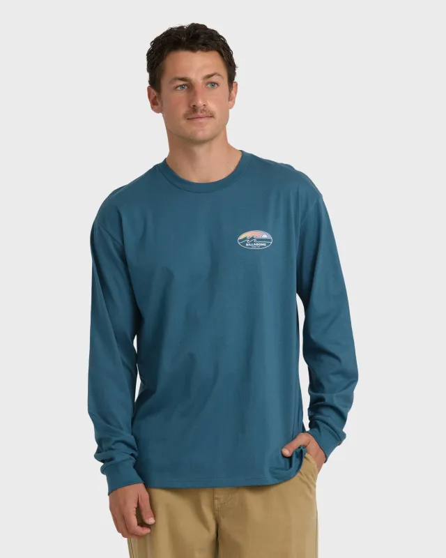 Runner Regular Long Sleeve T-Shirt - Real Teal sold by Billabong