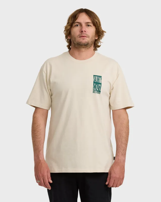Salinity Now Regular Short Sleeve T-Shirt - Chino sold by Billabong