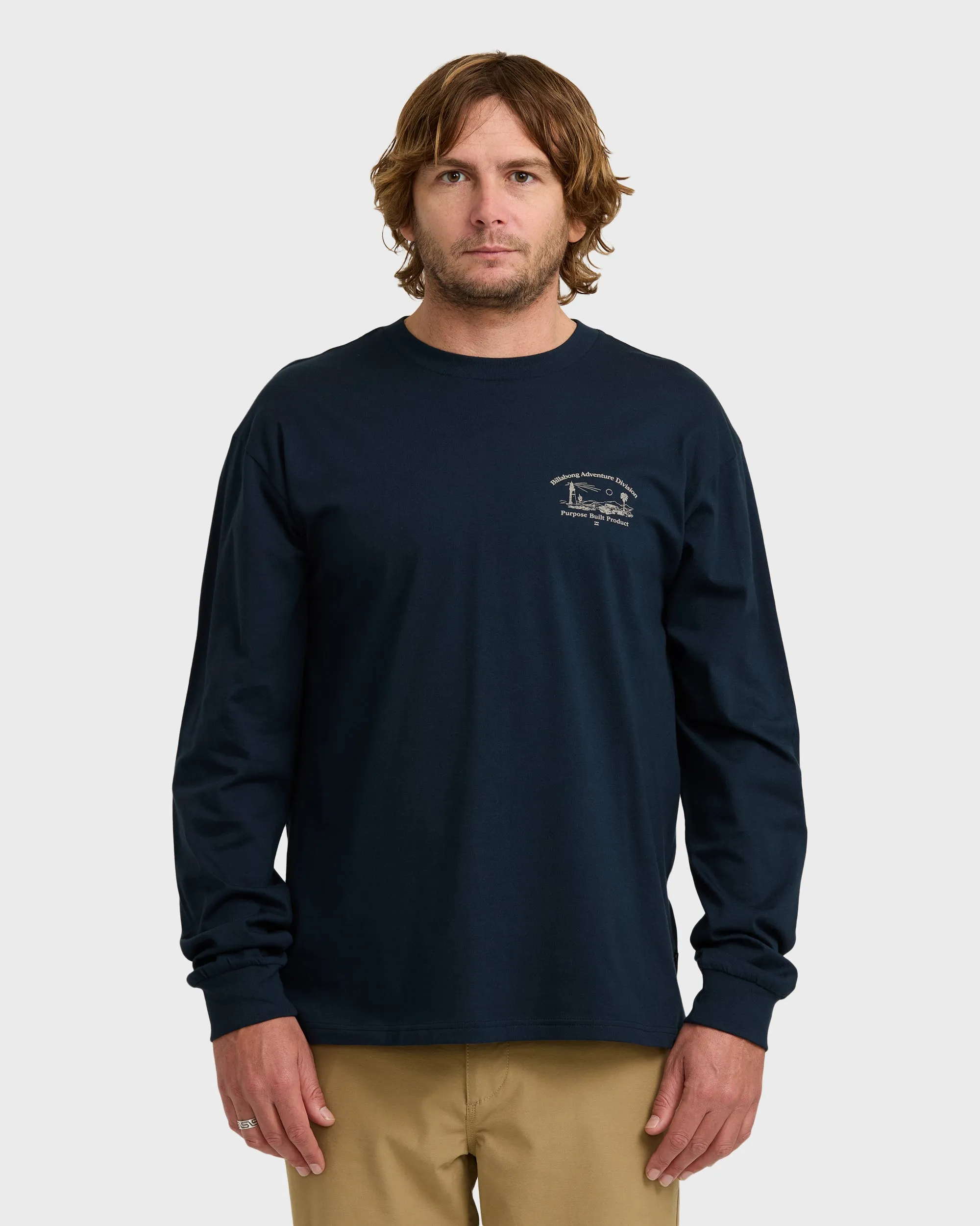 A/Div Scenic Route Long Sleeve T-Shirt - Navy sold by Billabong