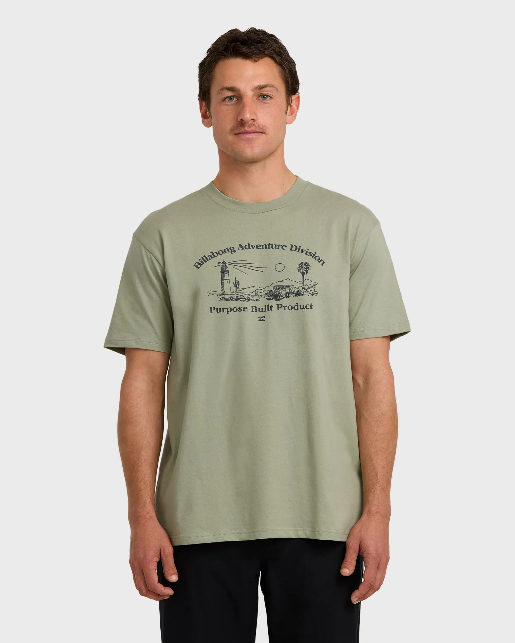 A/Div Scenic Route Short Sleeve T-Shirt - Seagrass sold by Billabong