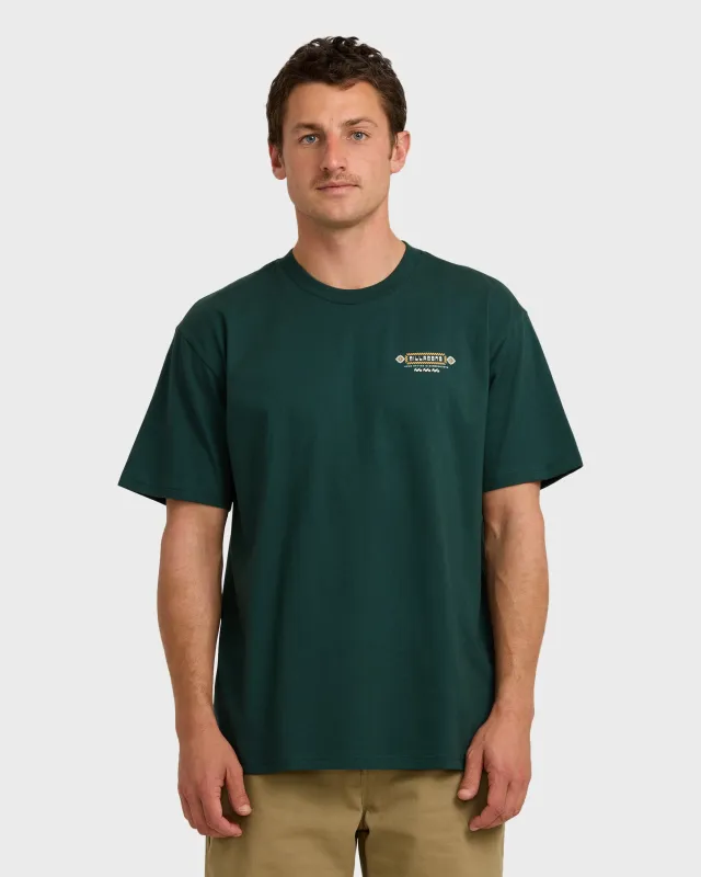 Secret Spot Regular Short Sleeve T-Shirt - Forest sold by Billabong