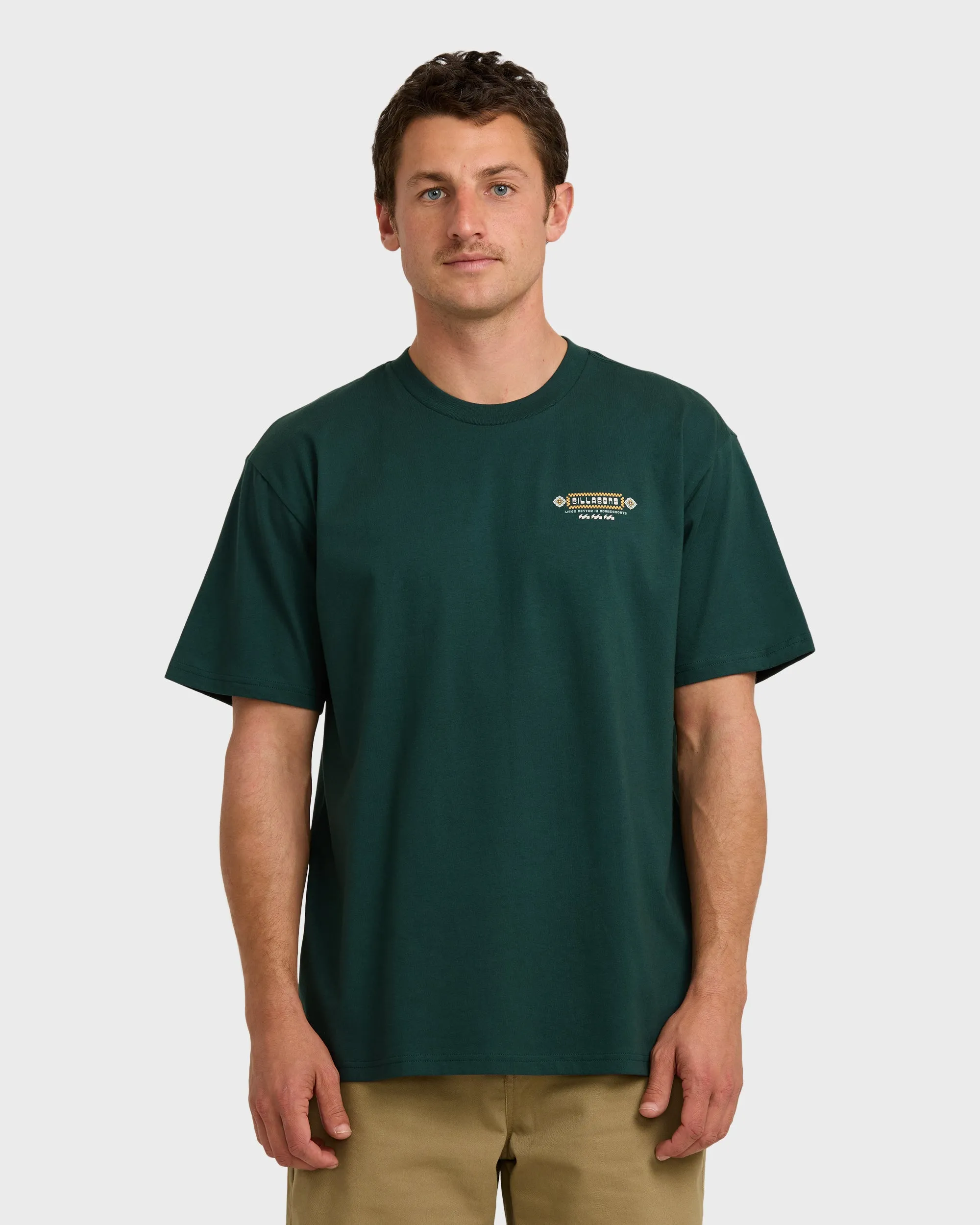 Secret Spot Regular Short Sleeve T-Shirt - Forest sold by Billabong