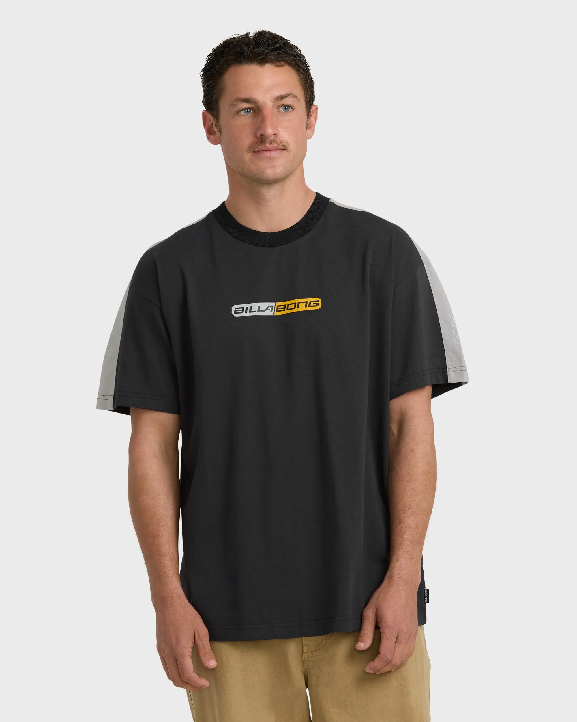 Spec Iconic Short Sleeve T-Shirt - Off Black sold by Billabong