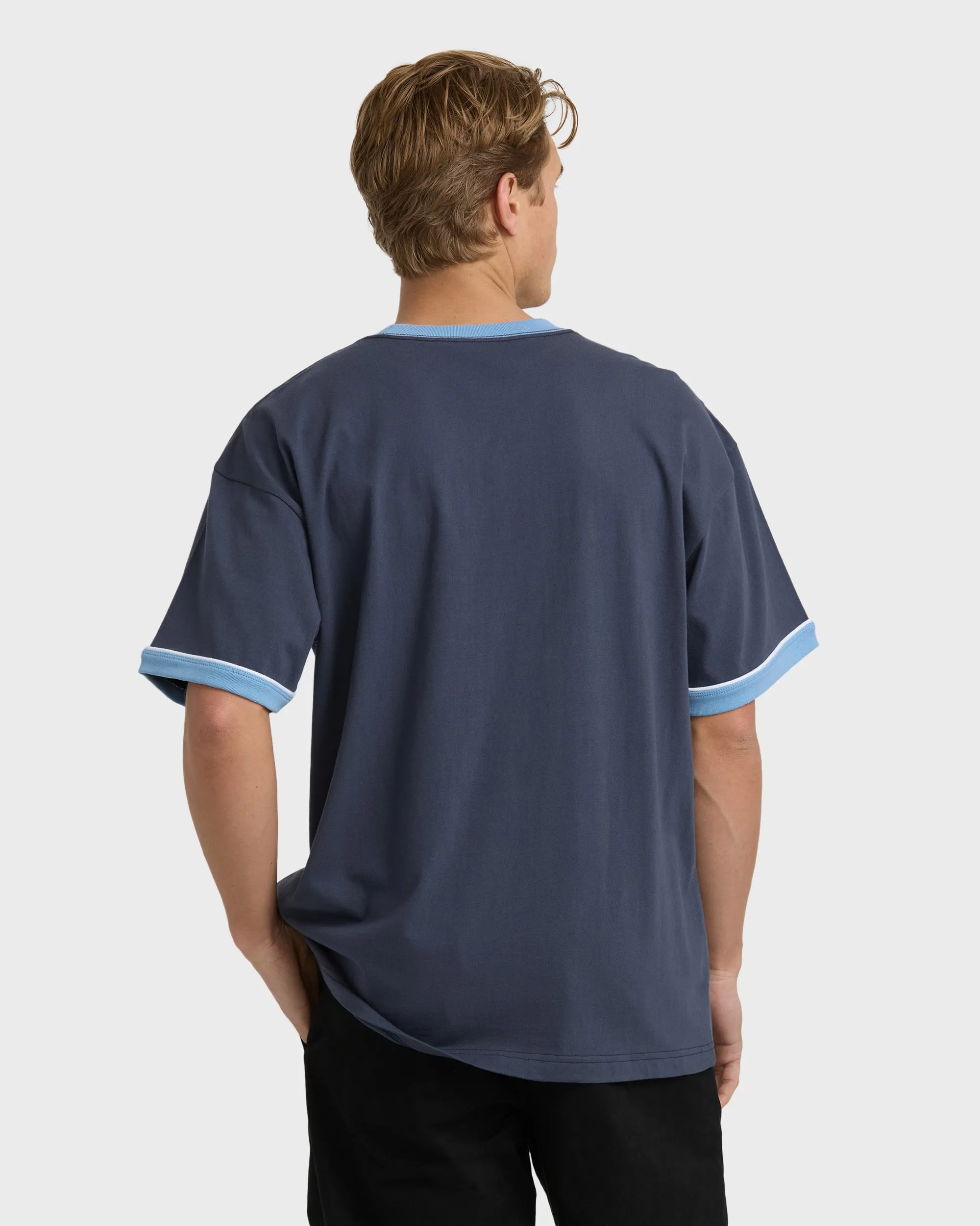 Spec Ringer Short Sleeve T-Shirt - Vintage Navy sold by Billabong product image thumbnail 2