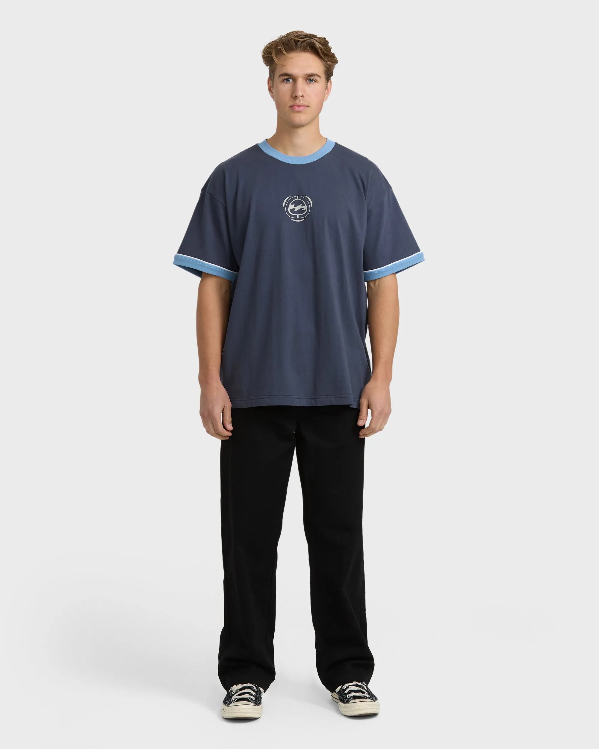 Spec Ringer Short Sleeve T-Shirt - Vintage Navy sold by Billabong product image thumbnail 4