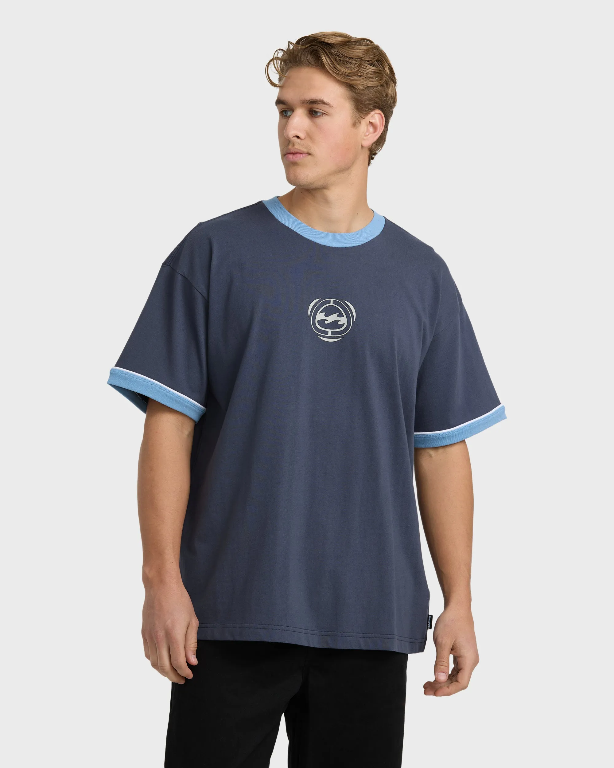 Spec Ringer Short Sleeve T-Shirt - Vintage Navy sold by Billabong