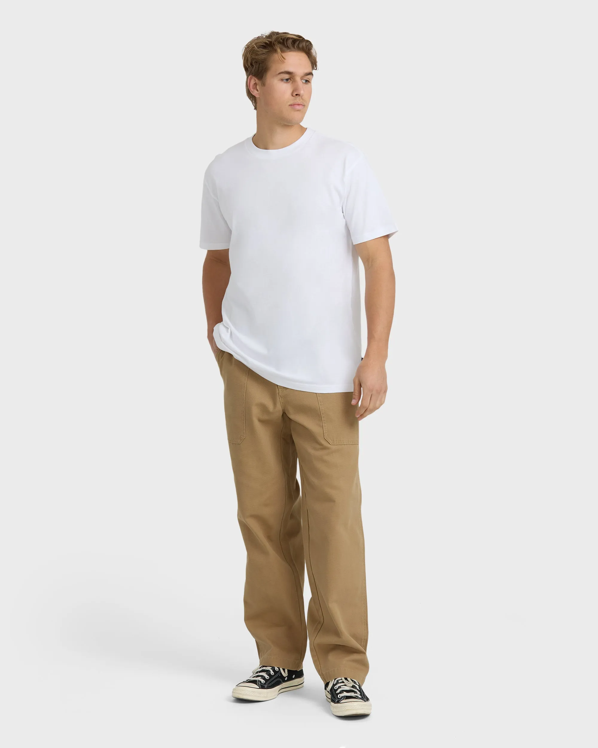 Stamped Garage Patch Pants - Gravel sold by Billabong product image thumbnail 4