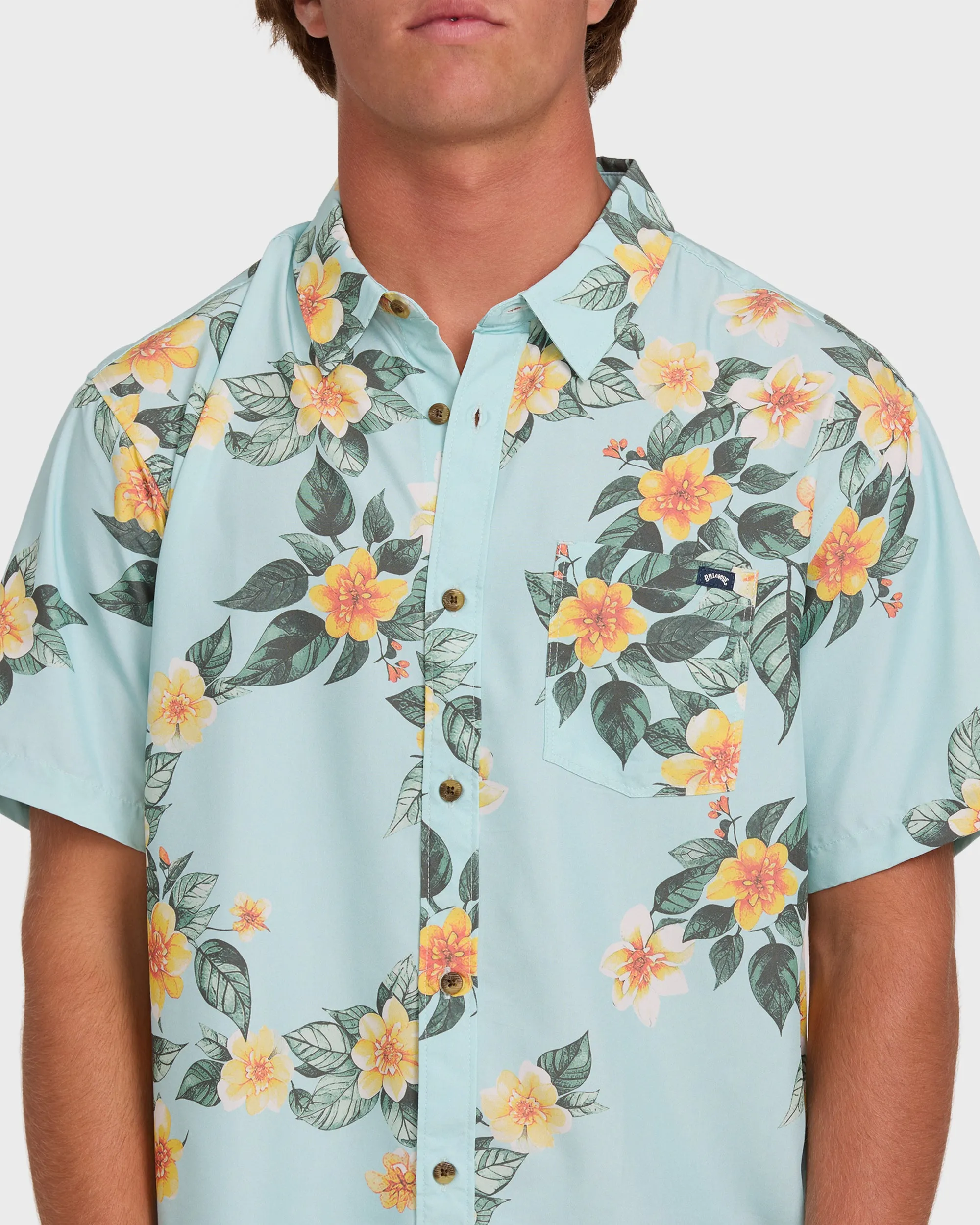 Sundays Lounge Short Sleeve Shirt - Dusty Blue sold by Billabong product image thumbnail 5