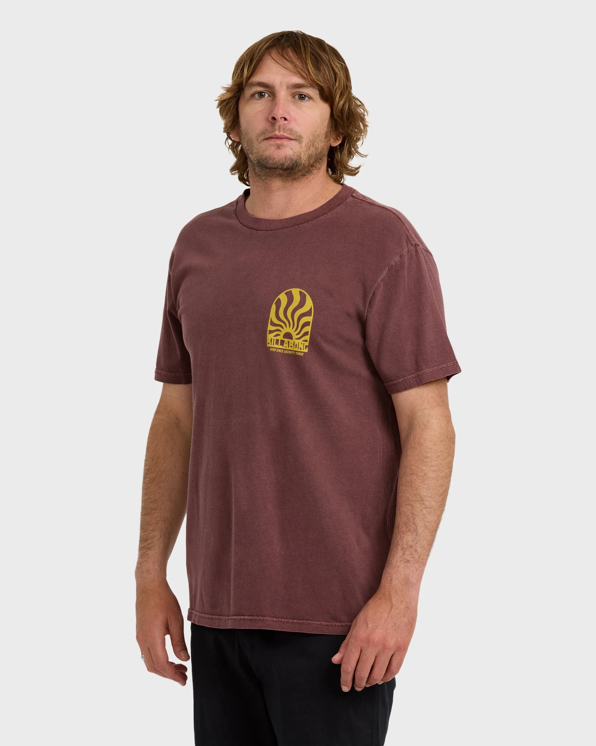 Sun Rays Premium Ww Short Sleeve T-Shirt - Plum sold by Billabong product image thumbnail 3