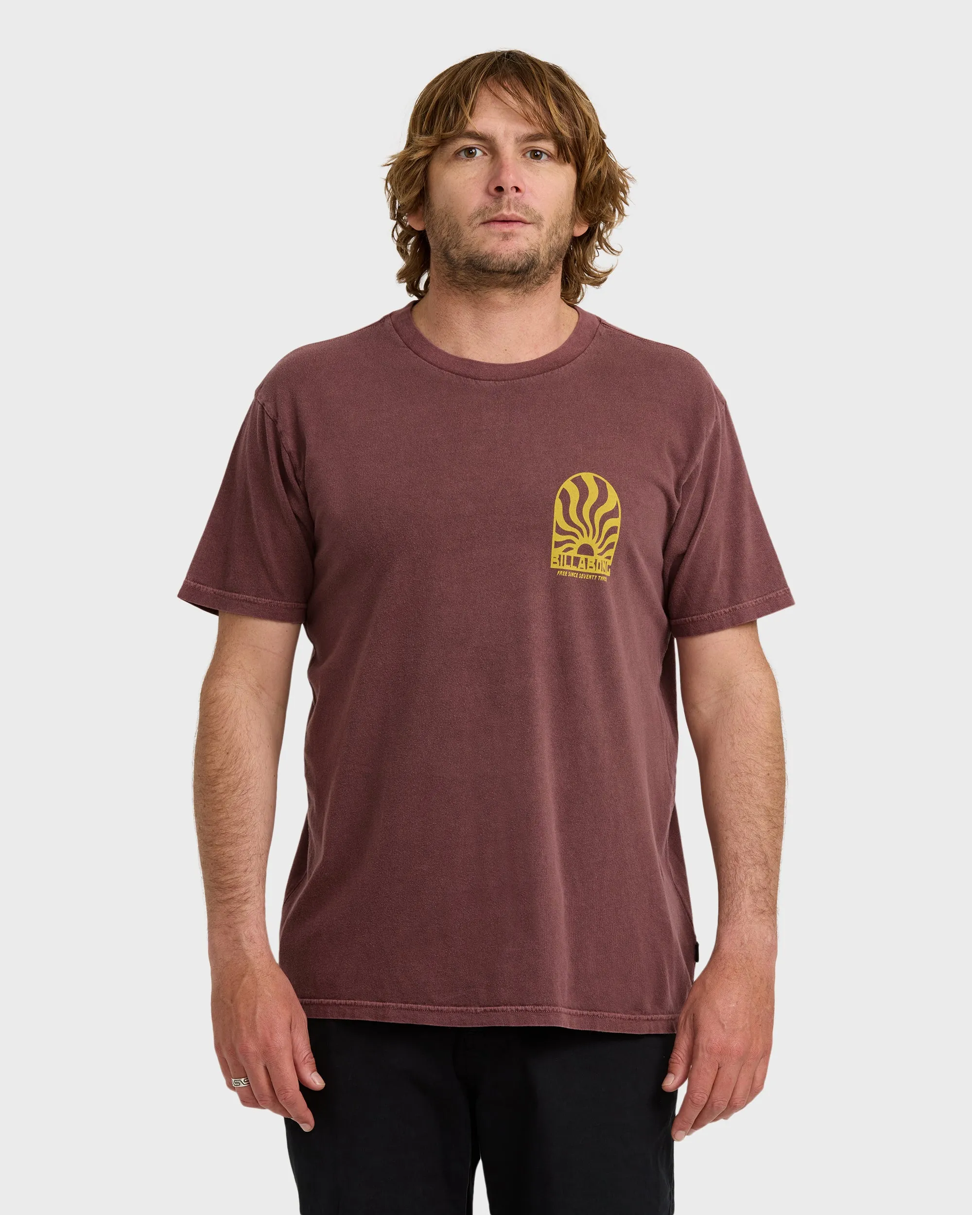 Sun Rays Premium Ww Short Sleeve T-Shirt - Plum sold by Billabong