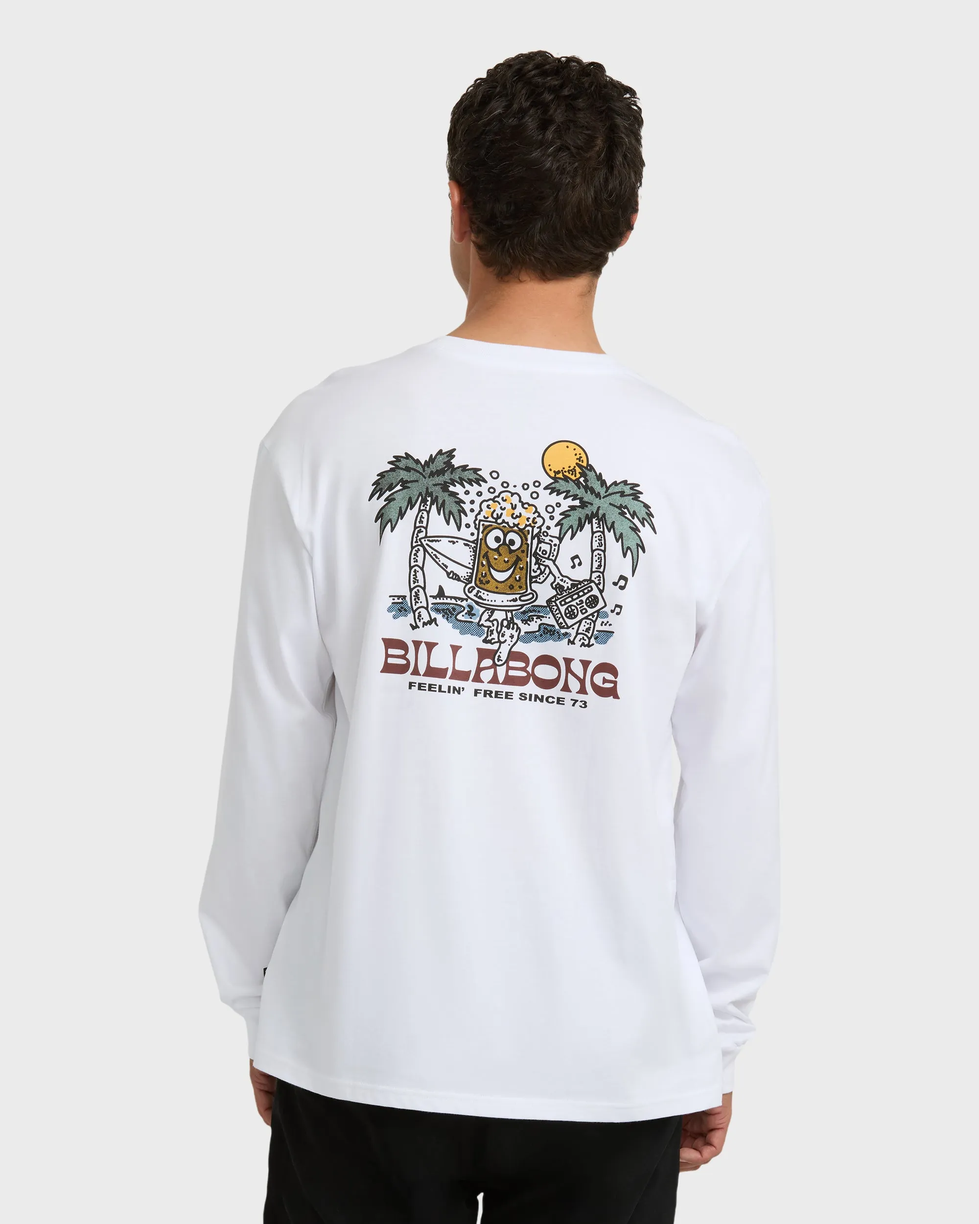 Under The Sun Regular Long Sleeve T-Shirt - White sold by Billabong product image thumbnail 2