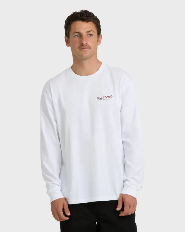 Under The Sun Regular Long Sleeve T-Shirt - White sold by Billabong
