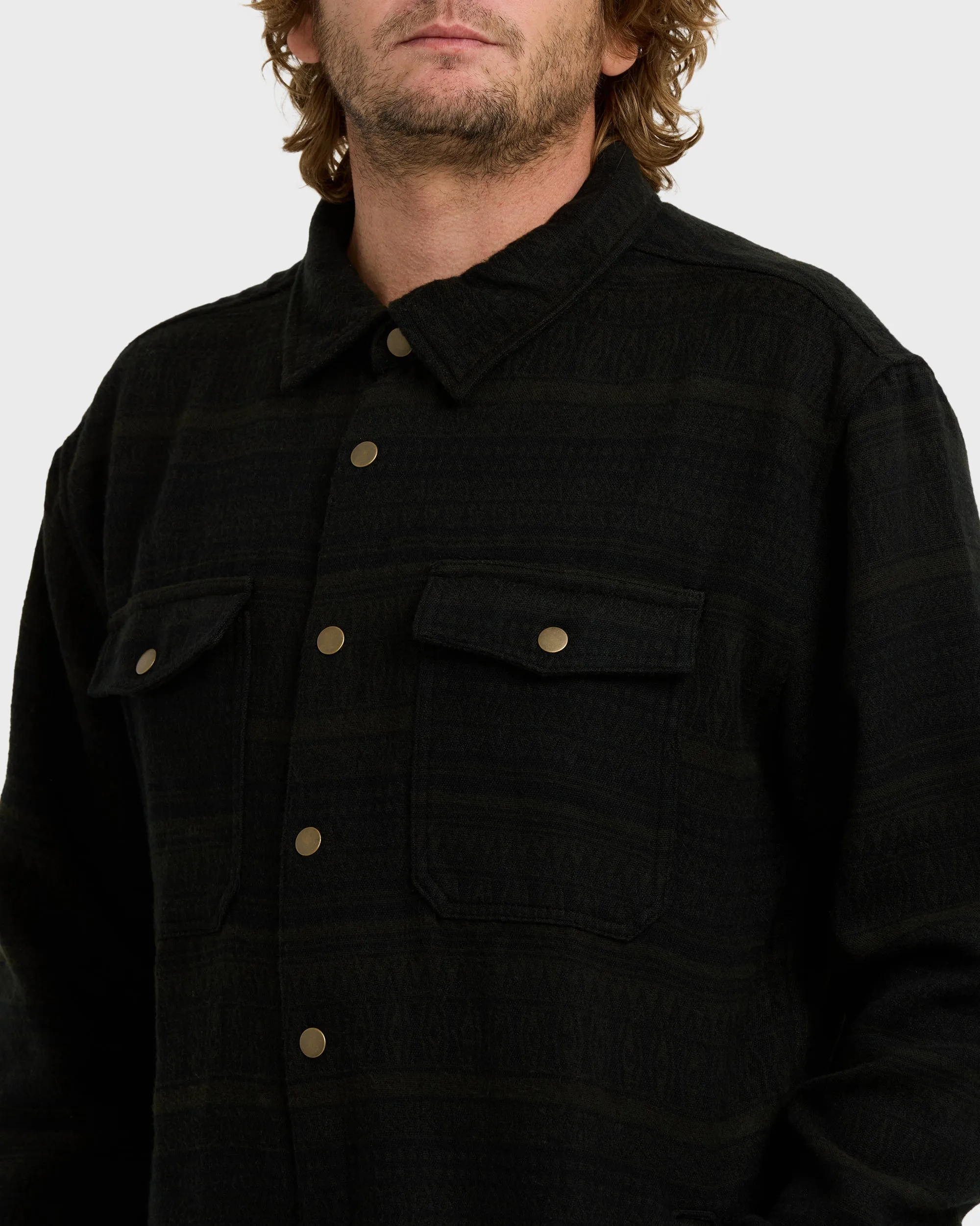 Lodge Long Sleeve Shirt - Dark Military sold by Billabong product image thumbnail 5