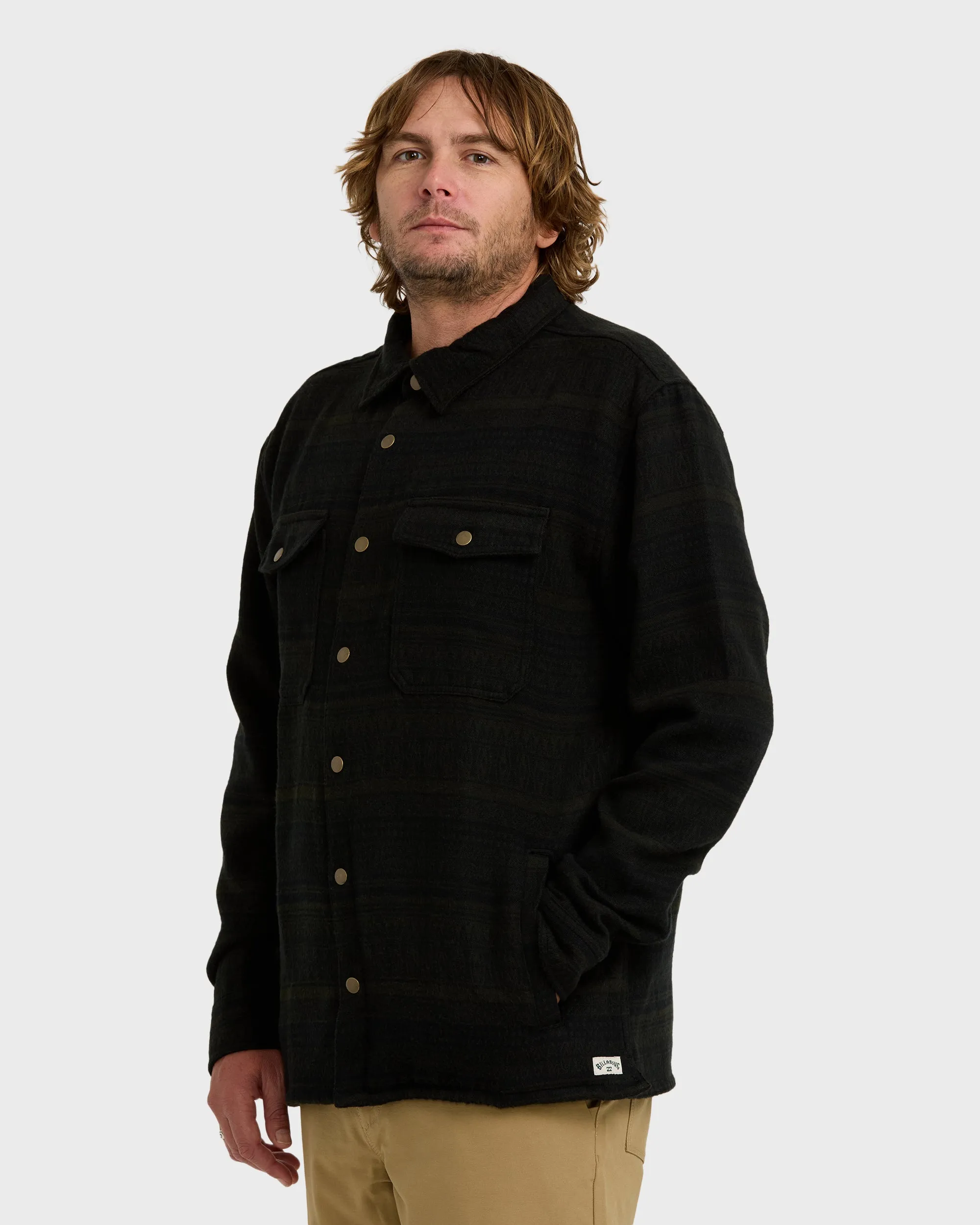 Lodge Long Sleeve Shirt - Dark Military sold by Billabong product image thumbnail 3