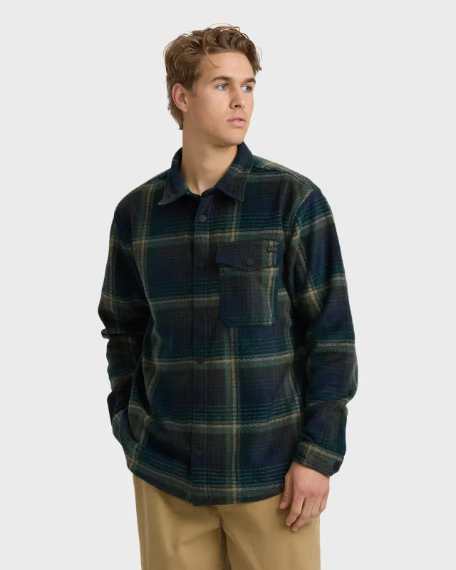 Furnace Long Sleeve Flannel Shirt - Midnight sold by Billabong