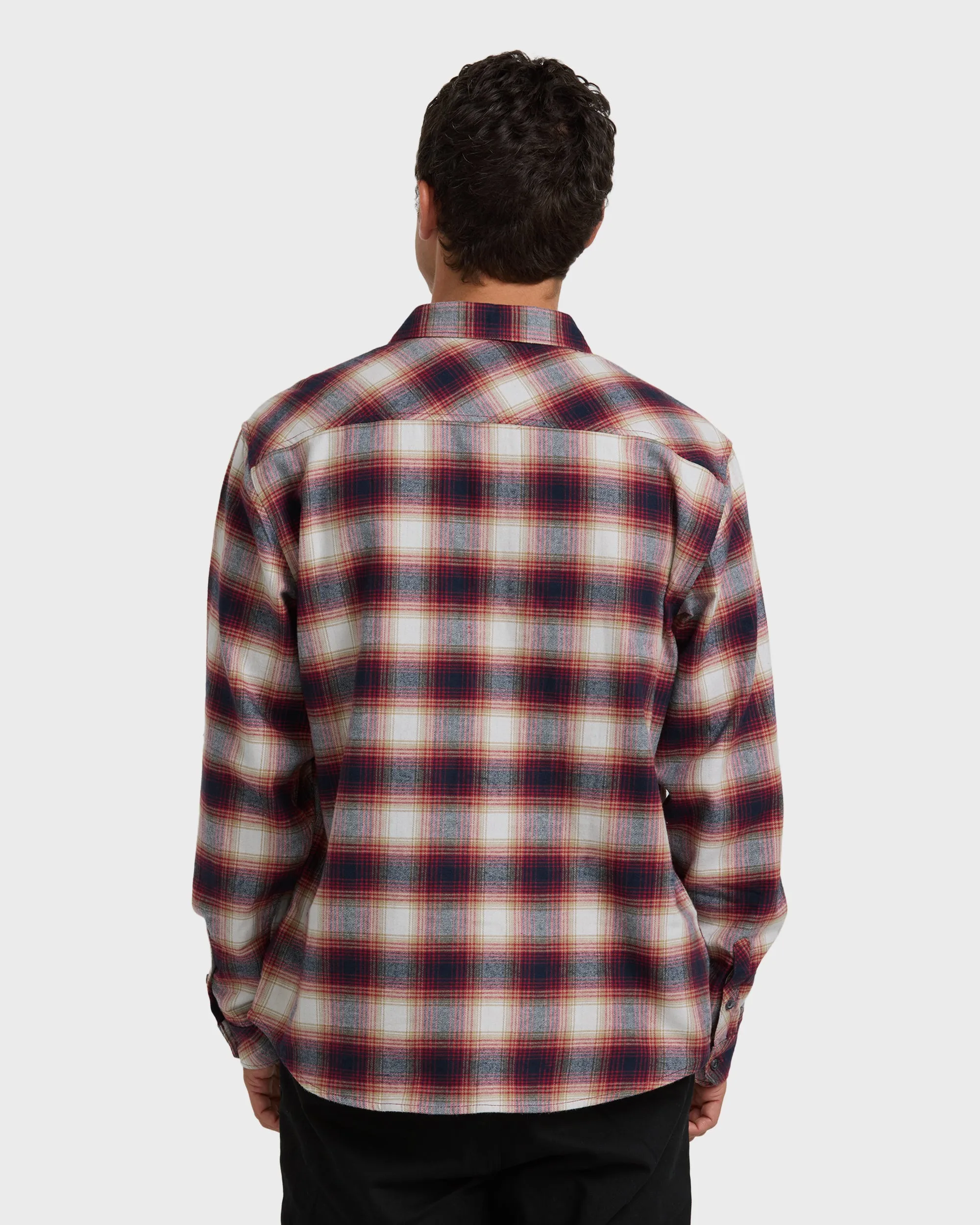 Coastline Long Sleeve Flannel Shirt - Plum sold by Billabong product image thumbnail 2