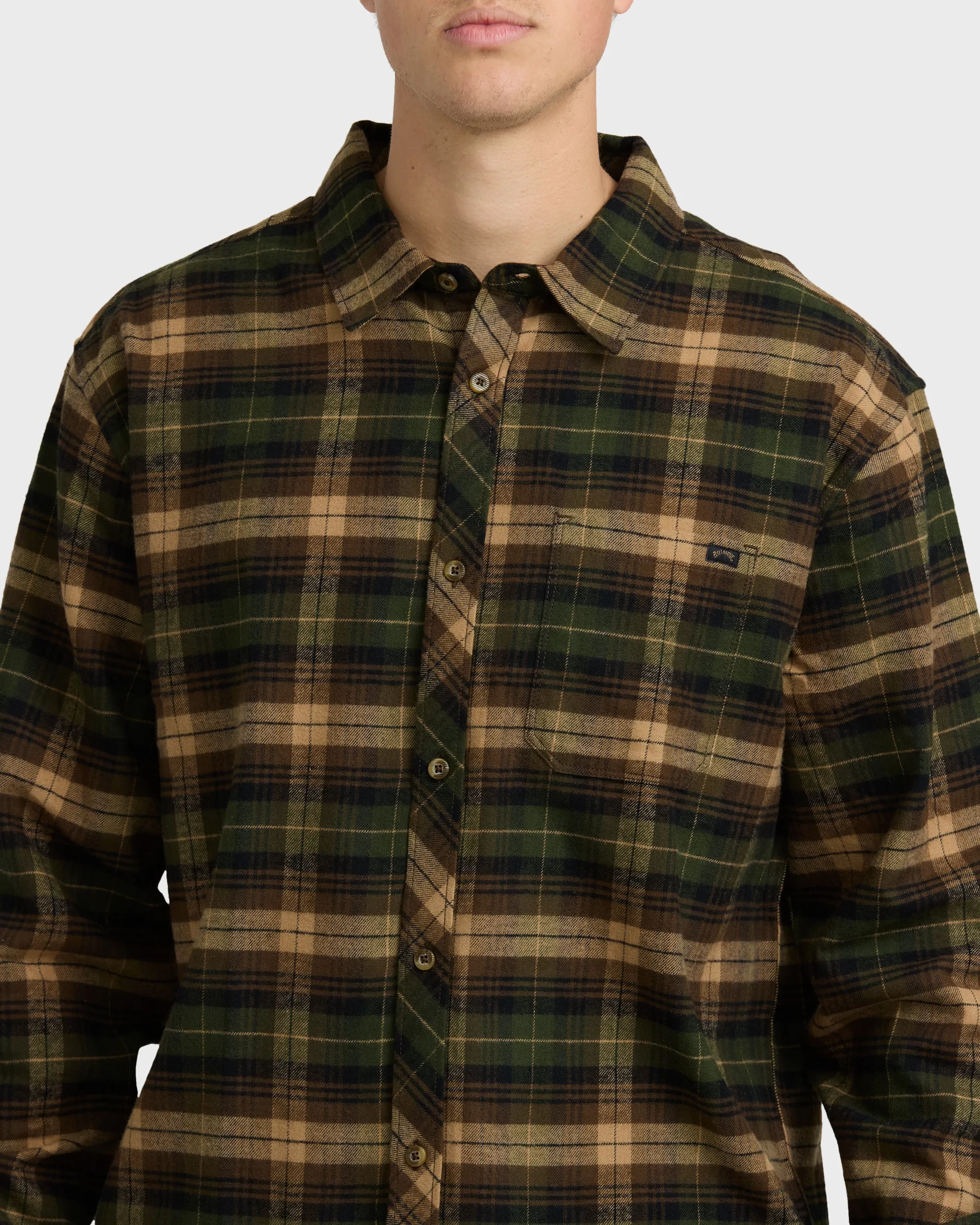 Coastline Long Sleeve Flannel Shirt - Forest sold by Billabong product image thumbnail 5
