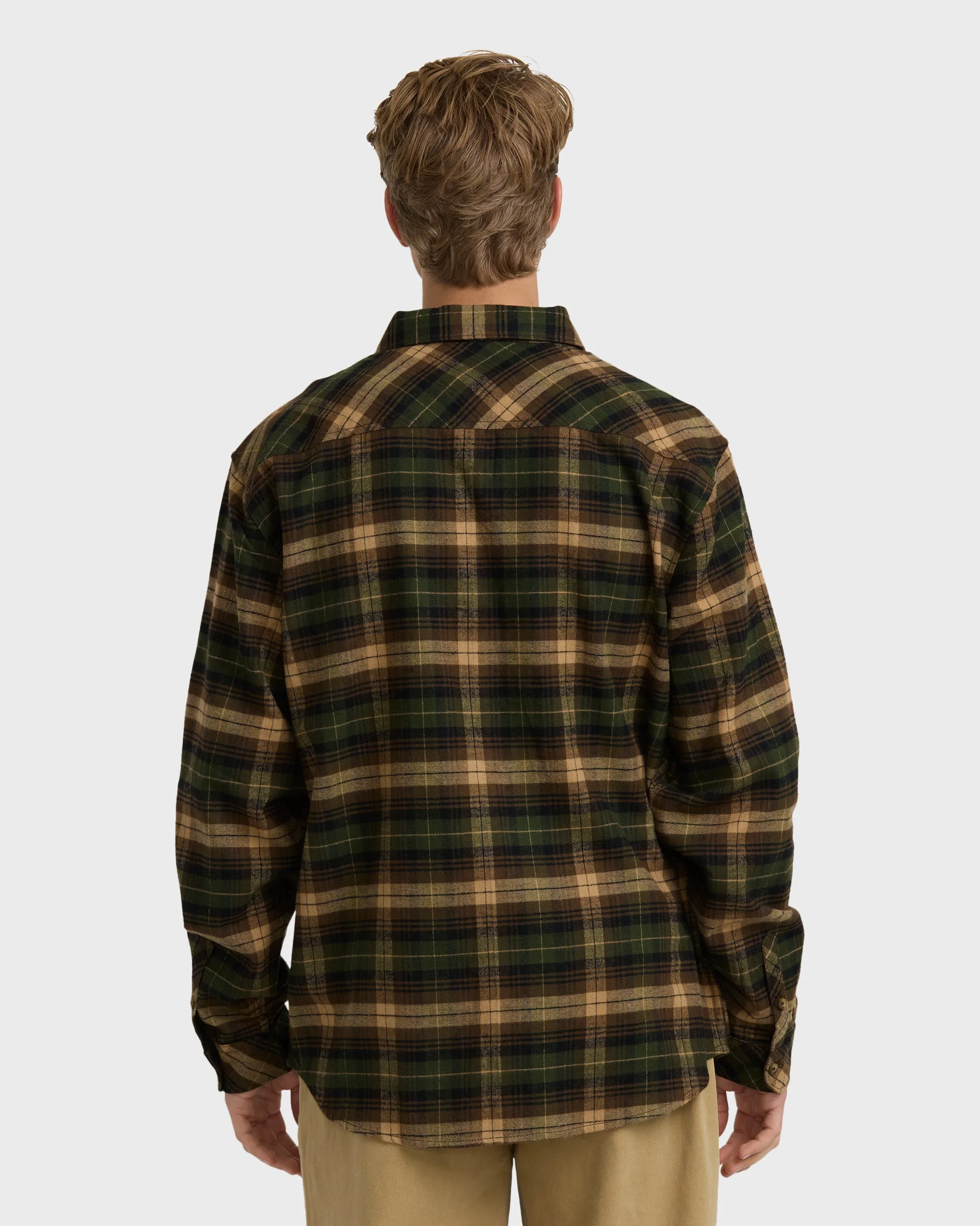 Coastline Long Sleeve Flannel Shirt - Forest sold by Billabong product image thumbnail 2