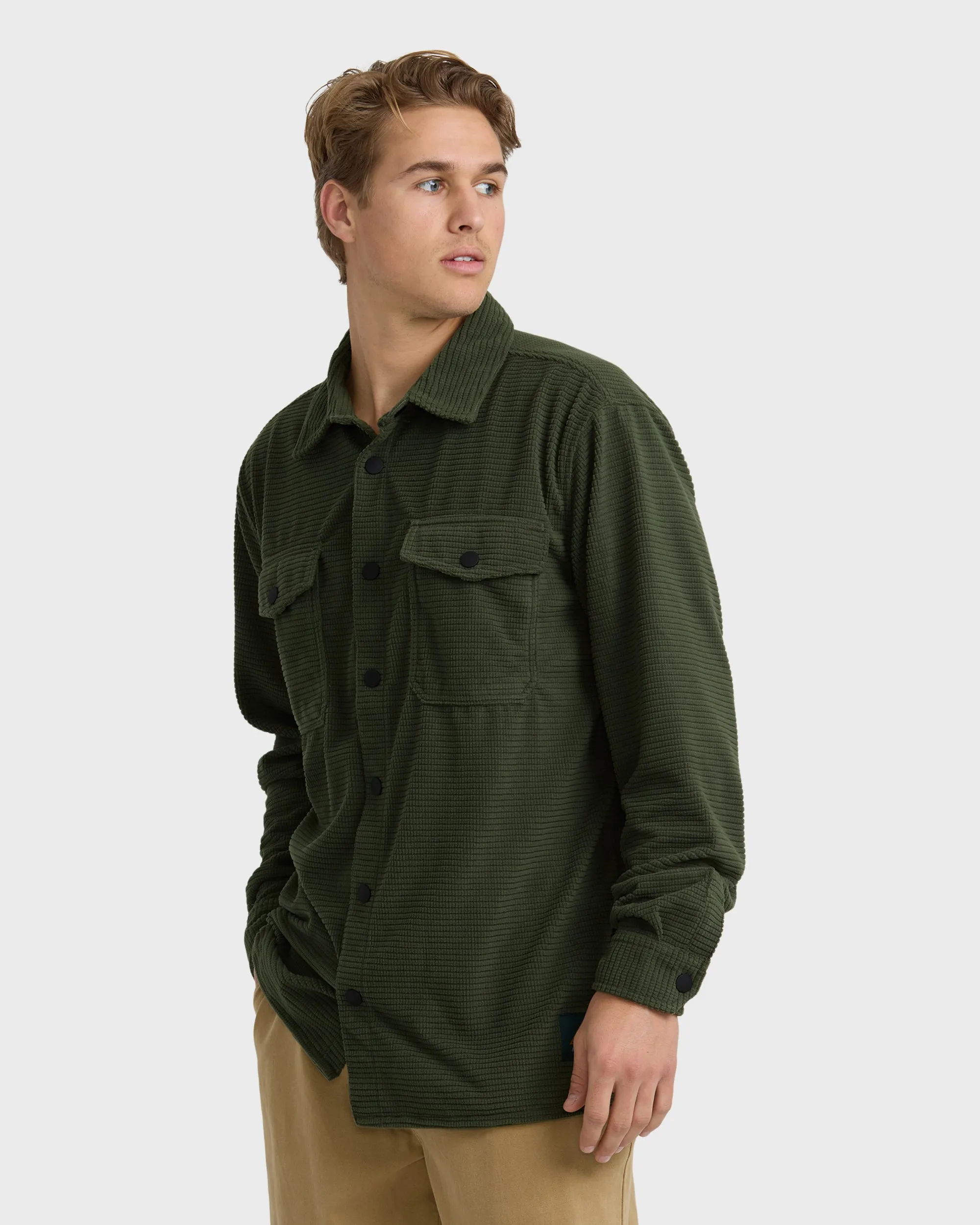 Ridge Flannel Shirt - Fatigue sold by Billabong product image thumbnail 3