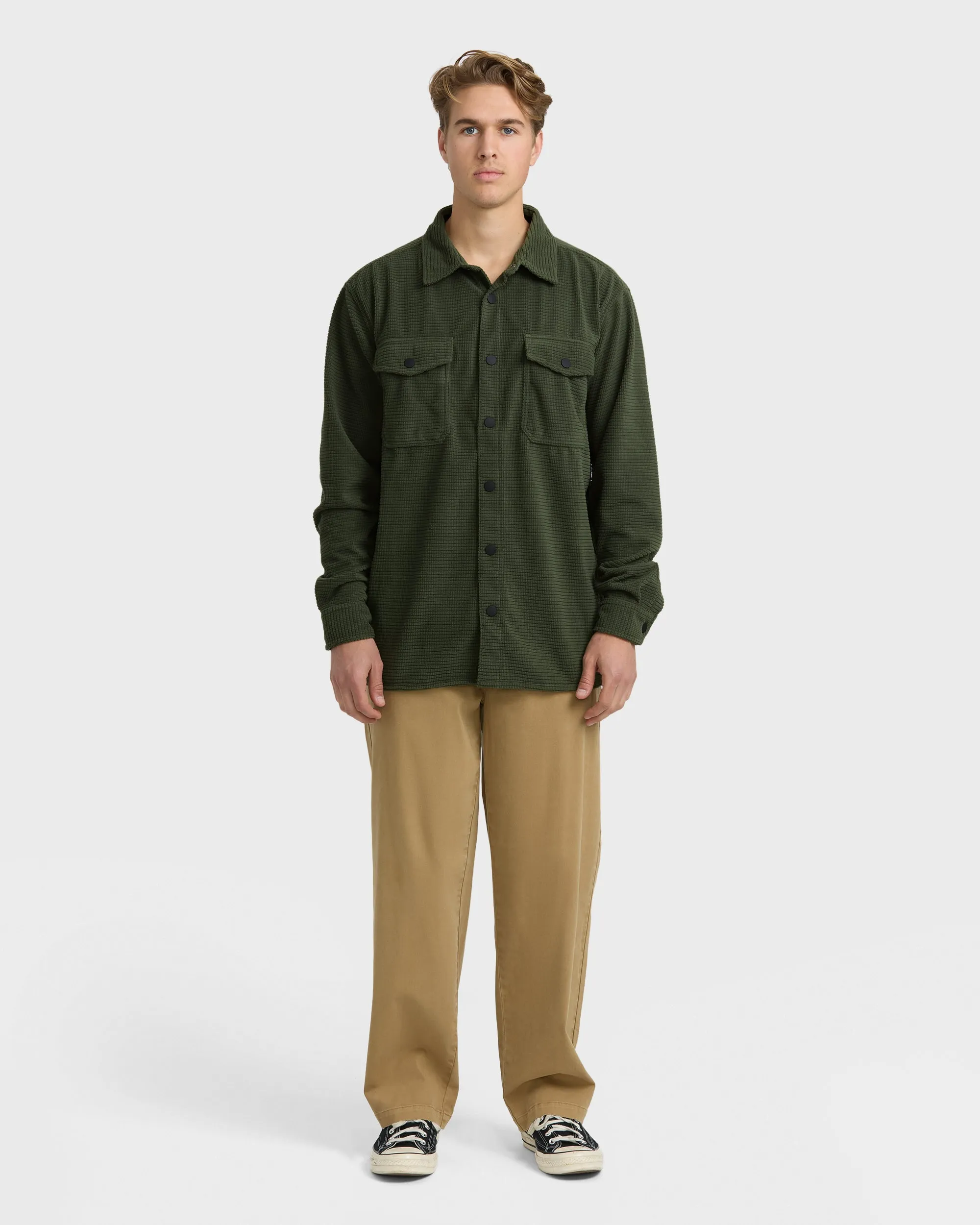 Ridge Flannel Shirt - Fatigue sold by Billabong product image thumbnail 4