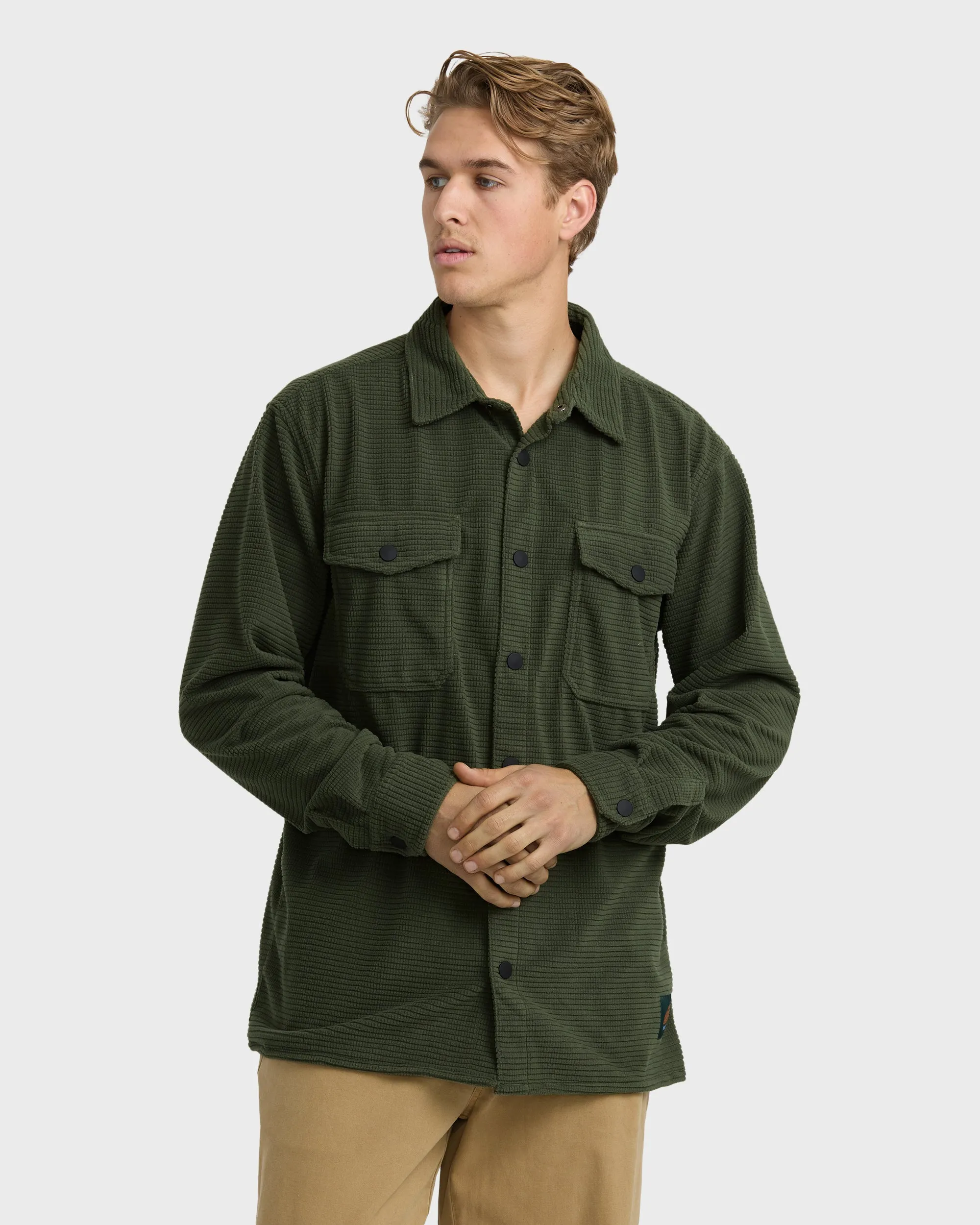 Ridge Flannel Shirt - Fatigue sold by Billabong