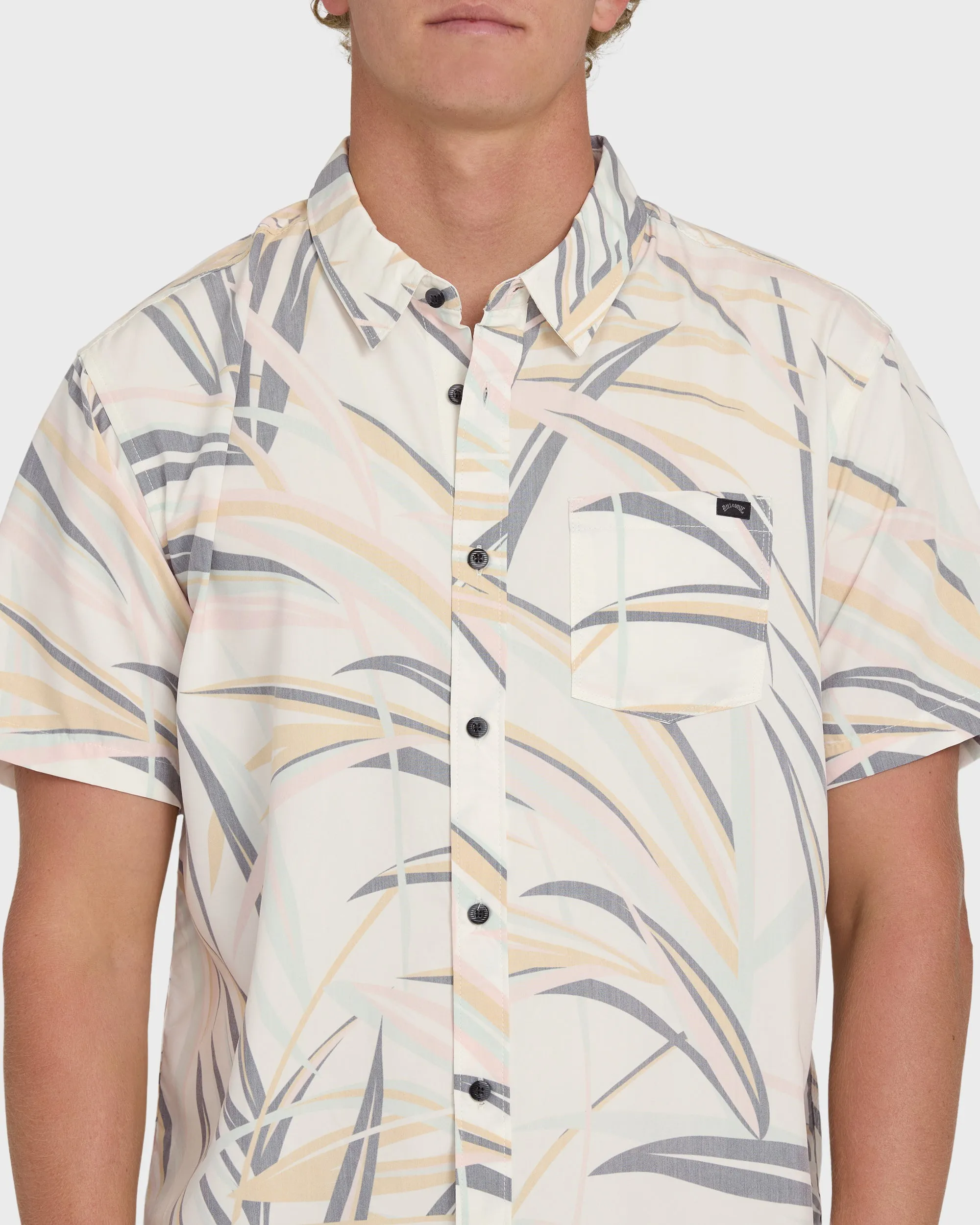 Sundays Lounge Short Sleeve Shirt - Fog sold by Billabong product image thumbnail 5